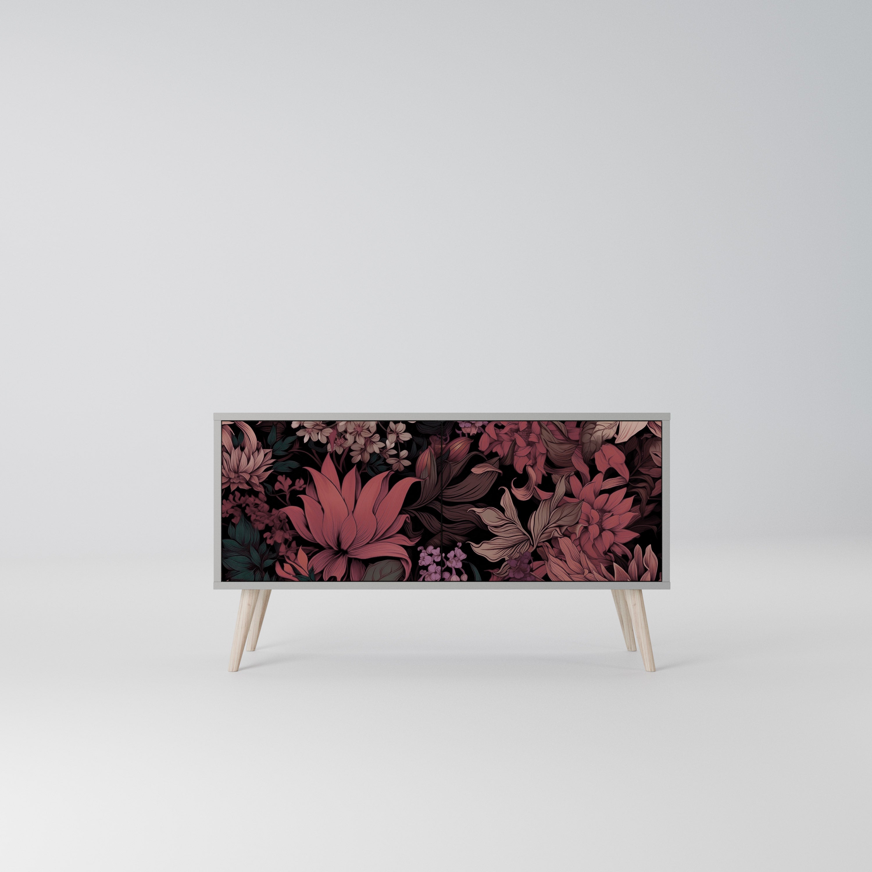 FLORAL WHISPER Kompaktowa szafka RTV 2-drzwiowa