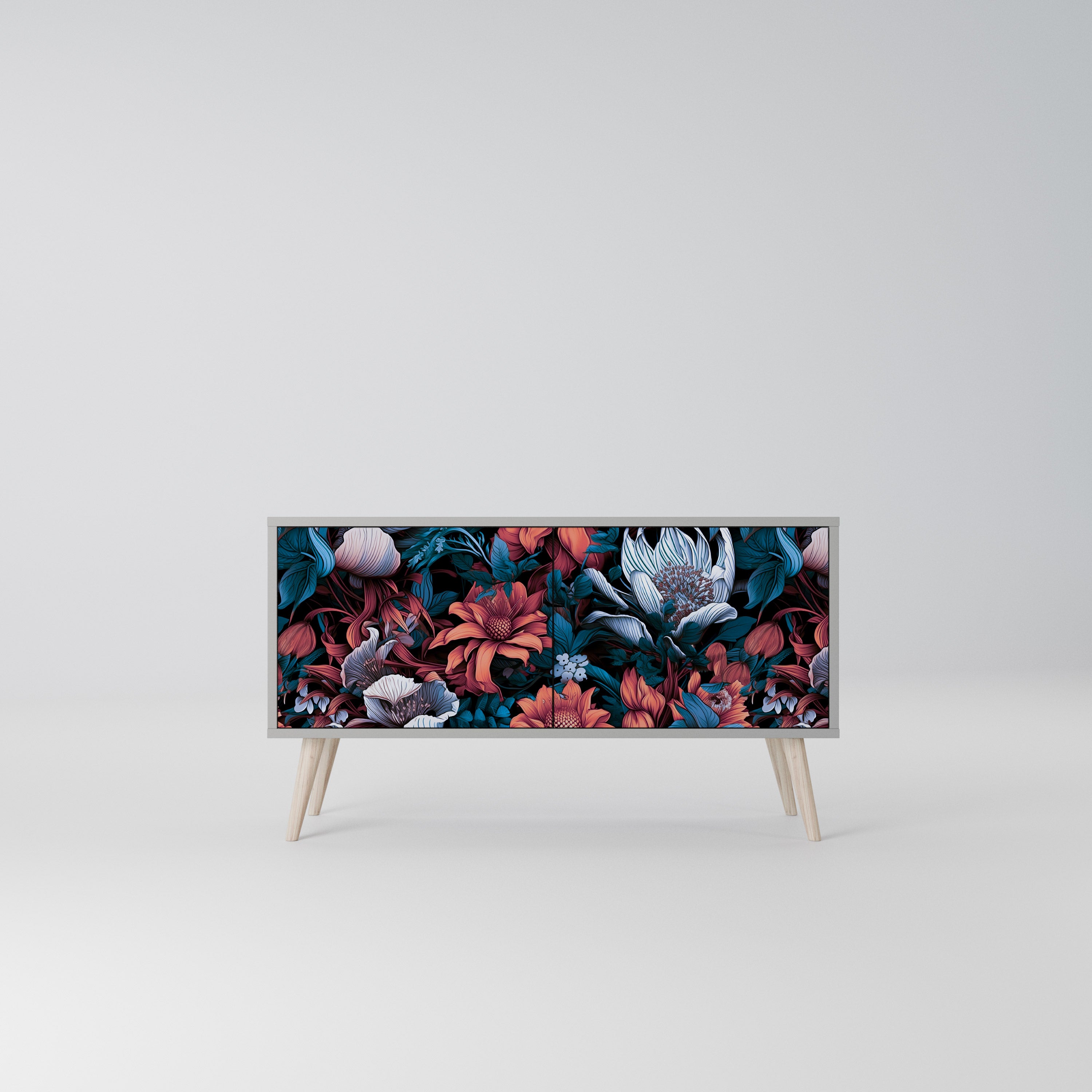 ETHEREAL BLOSSOMS Kompaktowa szafka RTV 2-drzwiowa