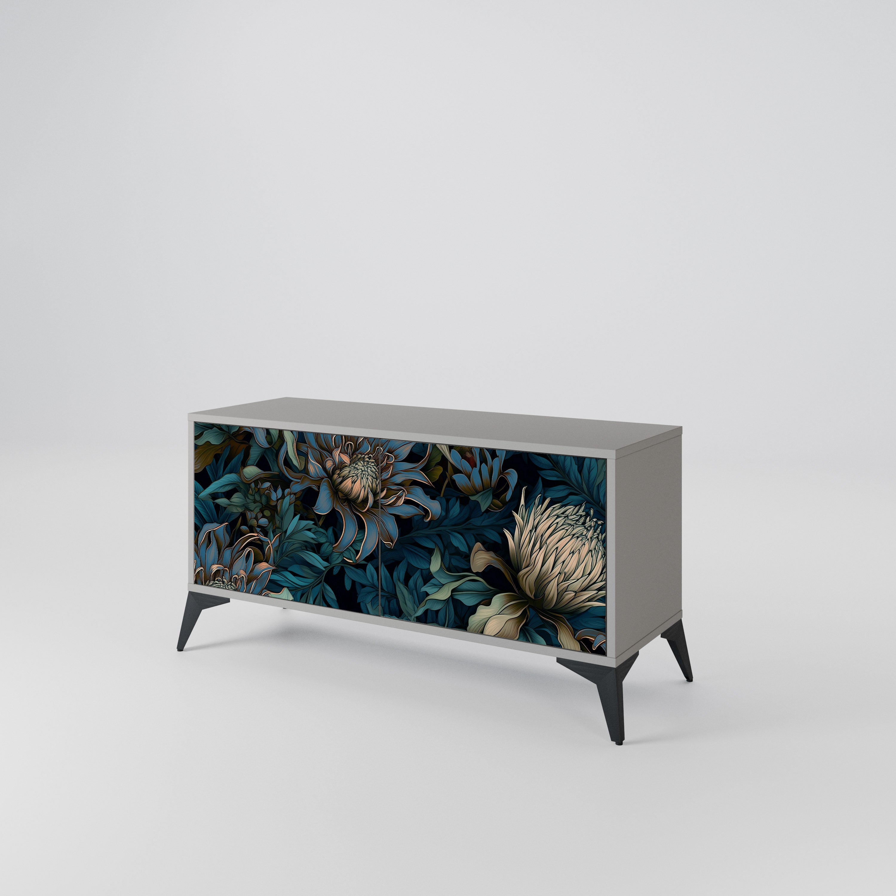 TWILIGHT BLOOM Kompaktowa szafka RTV 2-drzwiowa