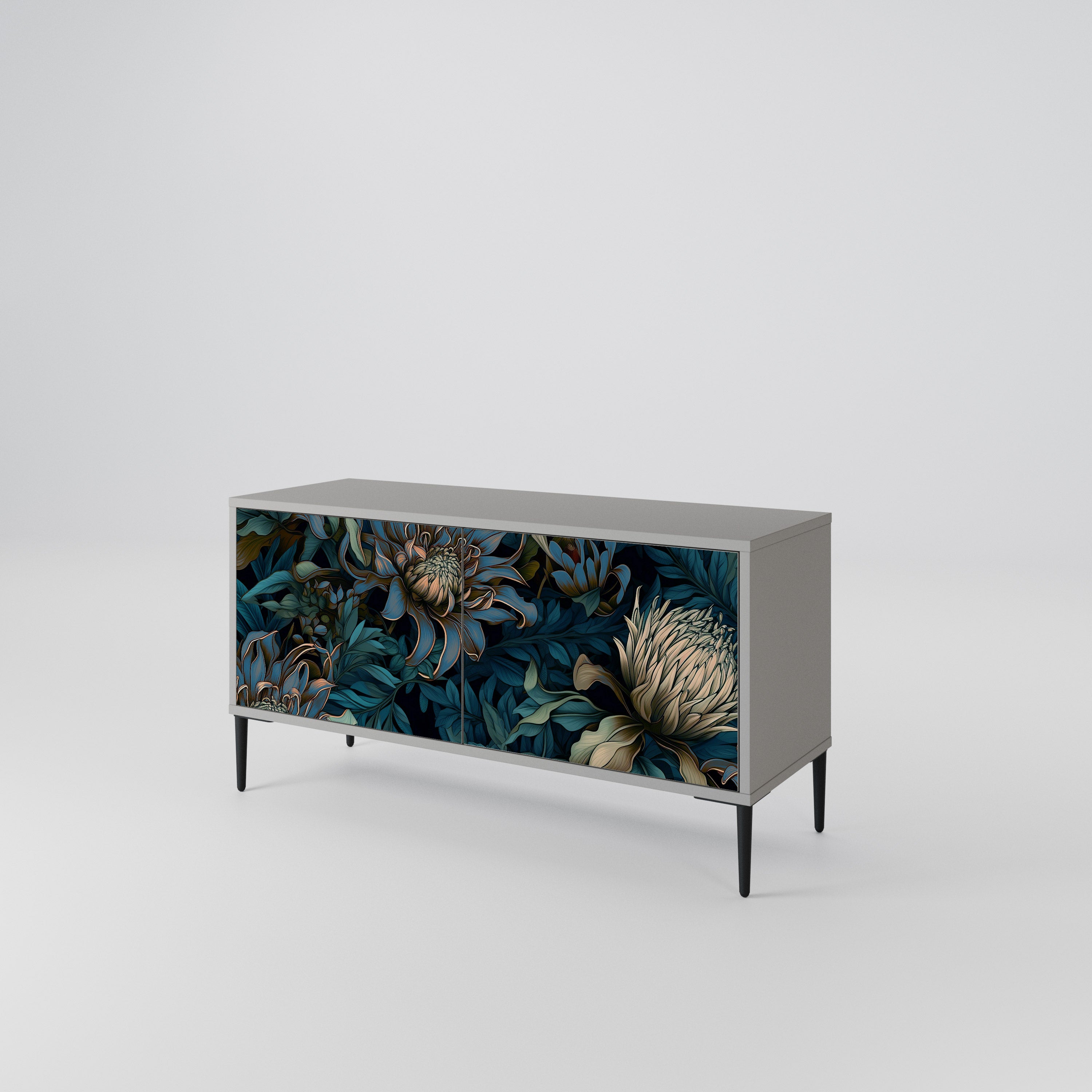 TWILIGHT BLOOM Kompaktowa szafka RTV 2-drzwiowa