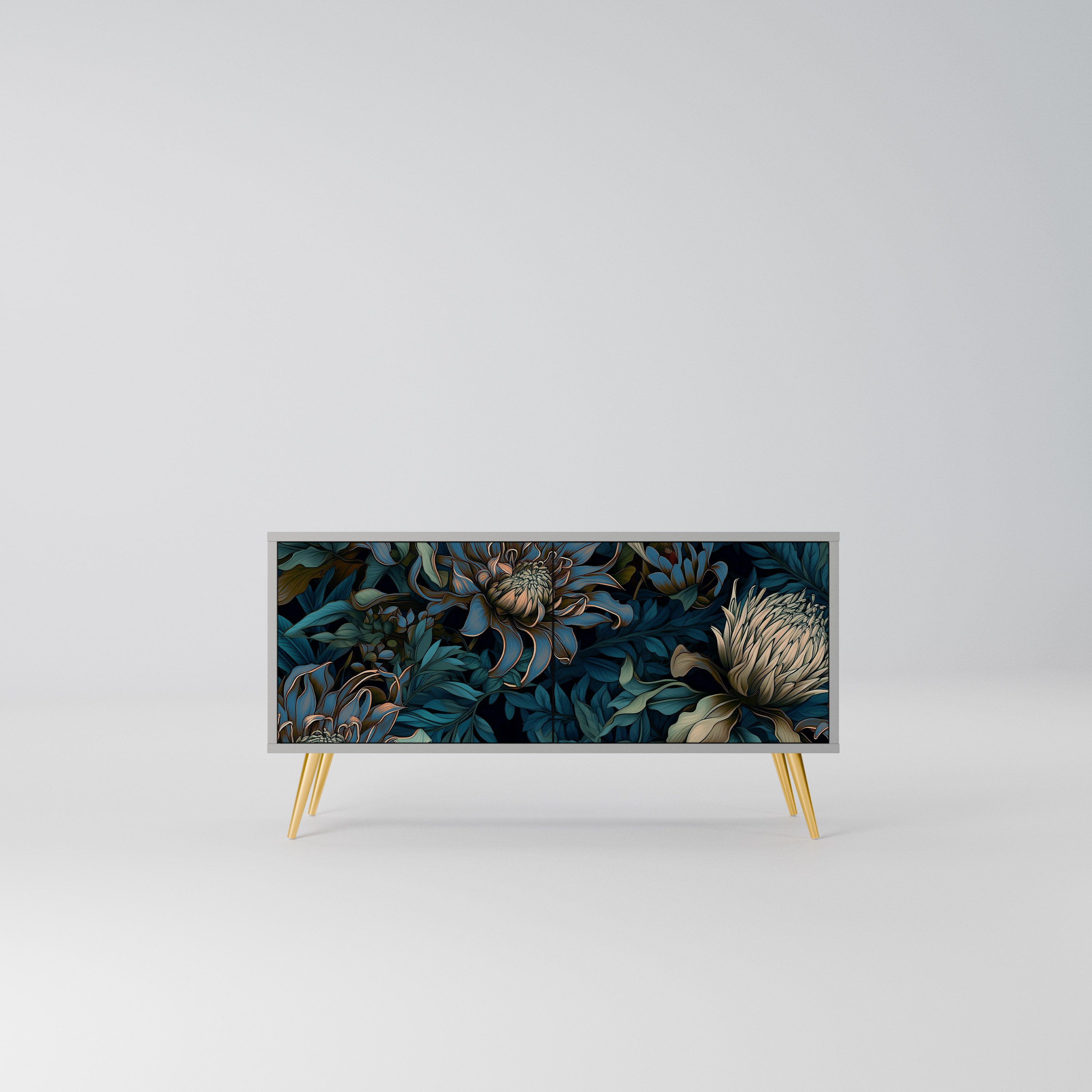 TWILIGHT BLOOM Kompaktowa szafka RTV 2-drzwiowa