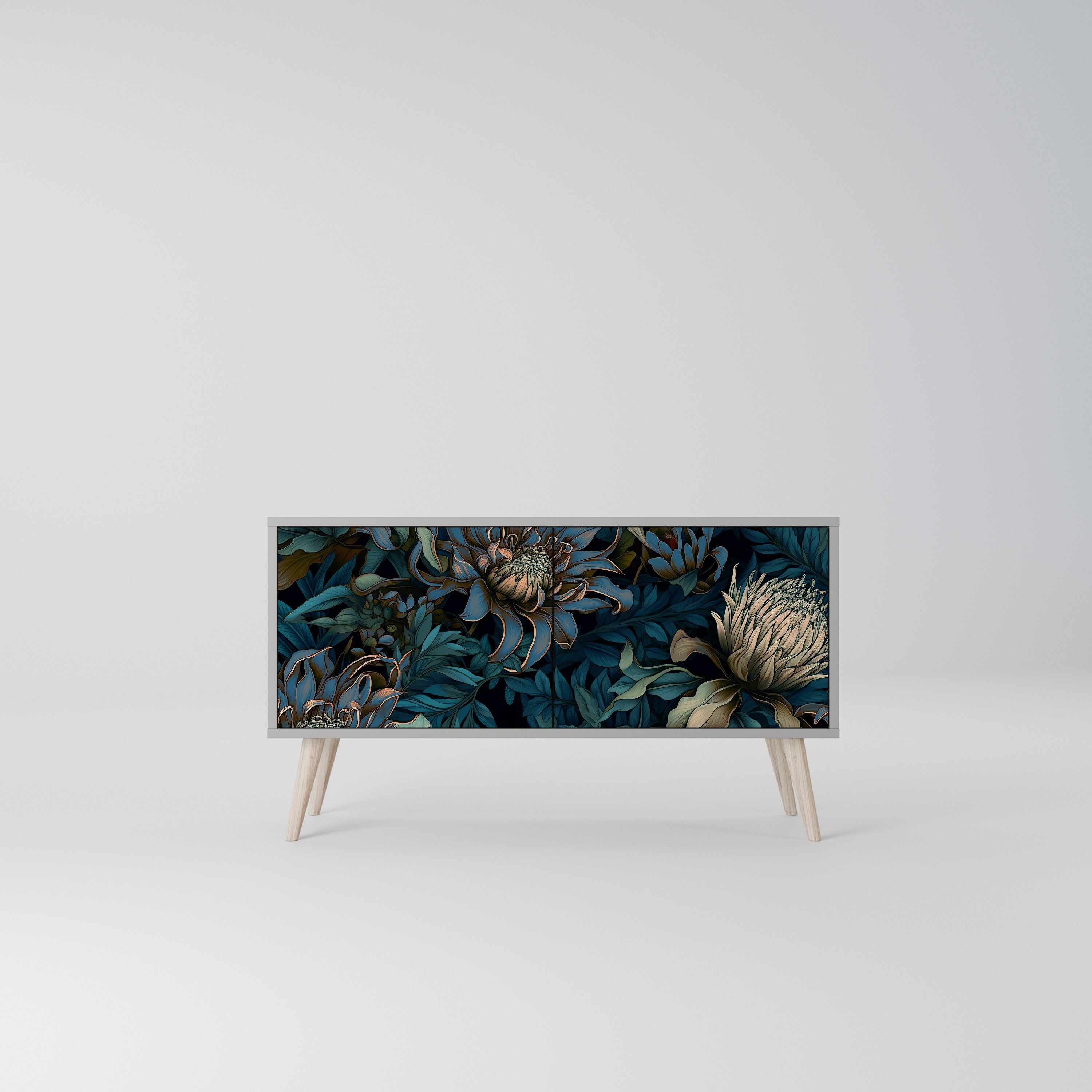 TWILIGHT BLOOM Kompaktowa szafka RTV 2-drzwiowa