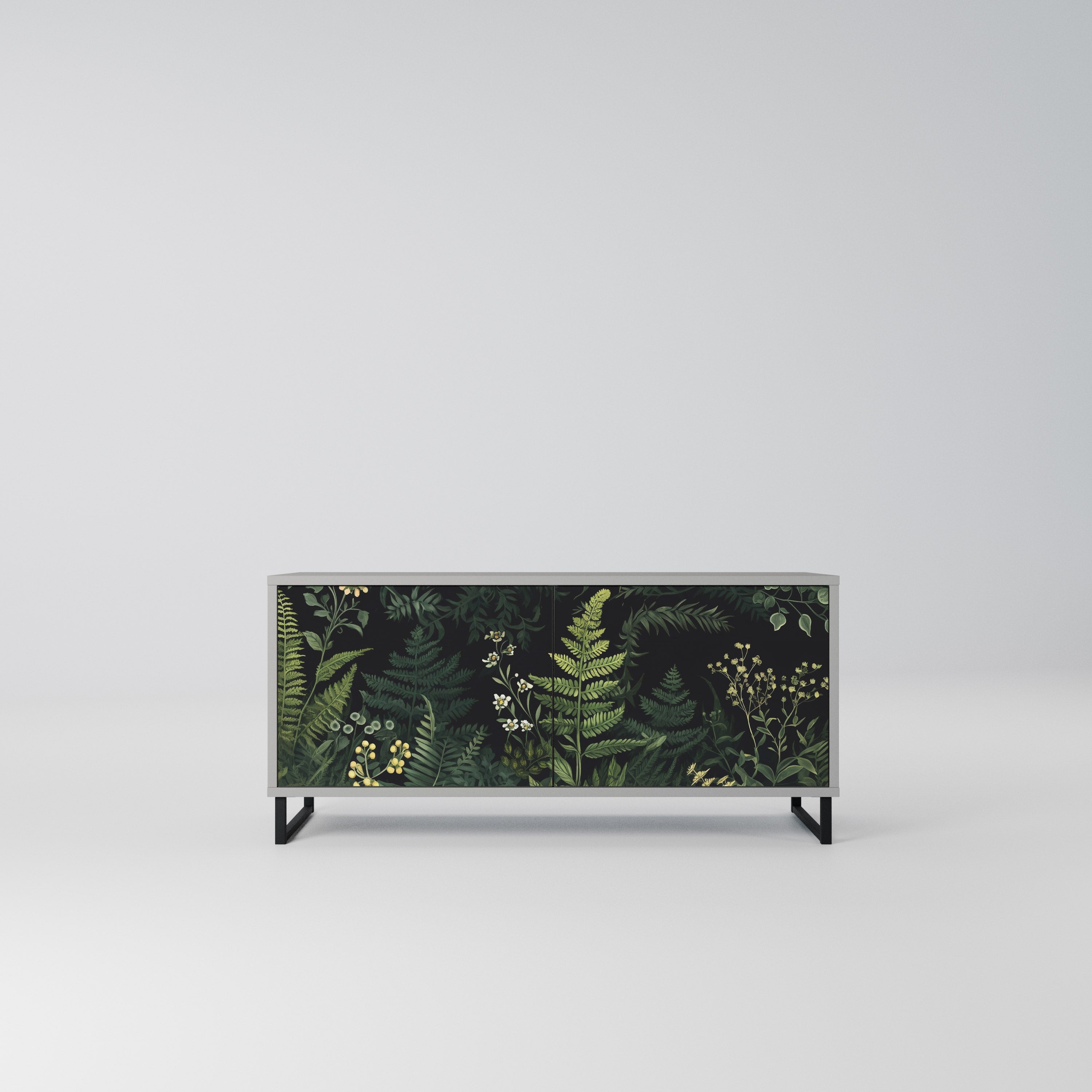 FERN FLOWERS Kompaktowa szafka RTV 2-drzwiowa