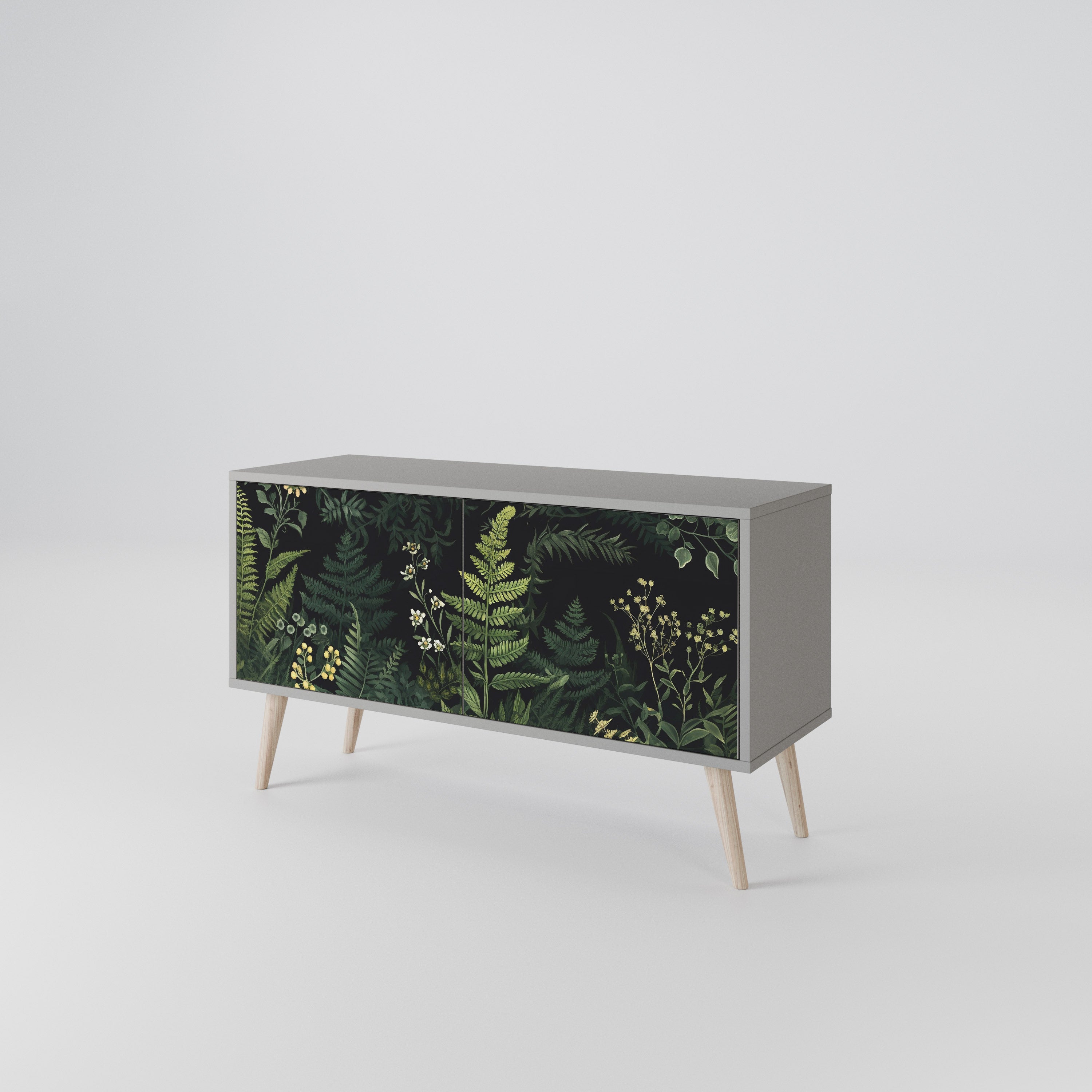 FERN FLOWERS Kompaktowa szafka RTV 2-drzwiowa