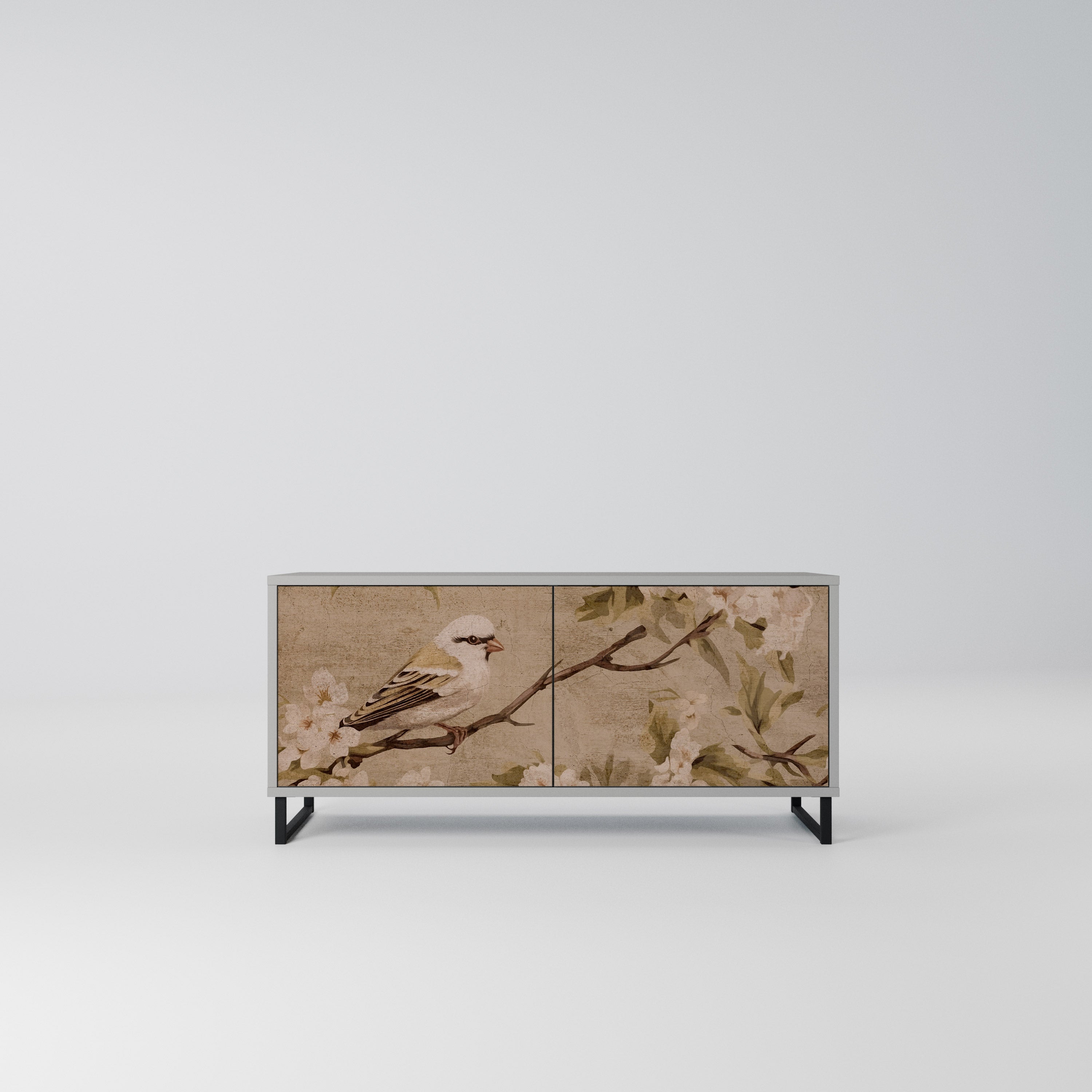 PETAL DISTINGUISH Kompaktowa szafka RTV 2-drzwiowa