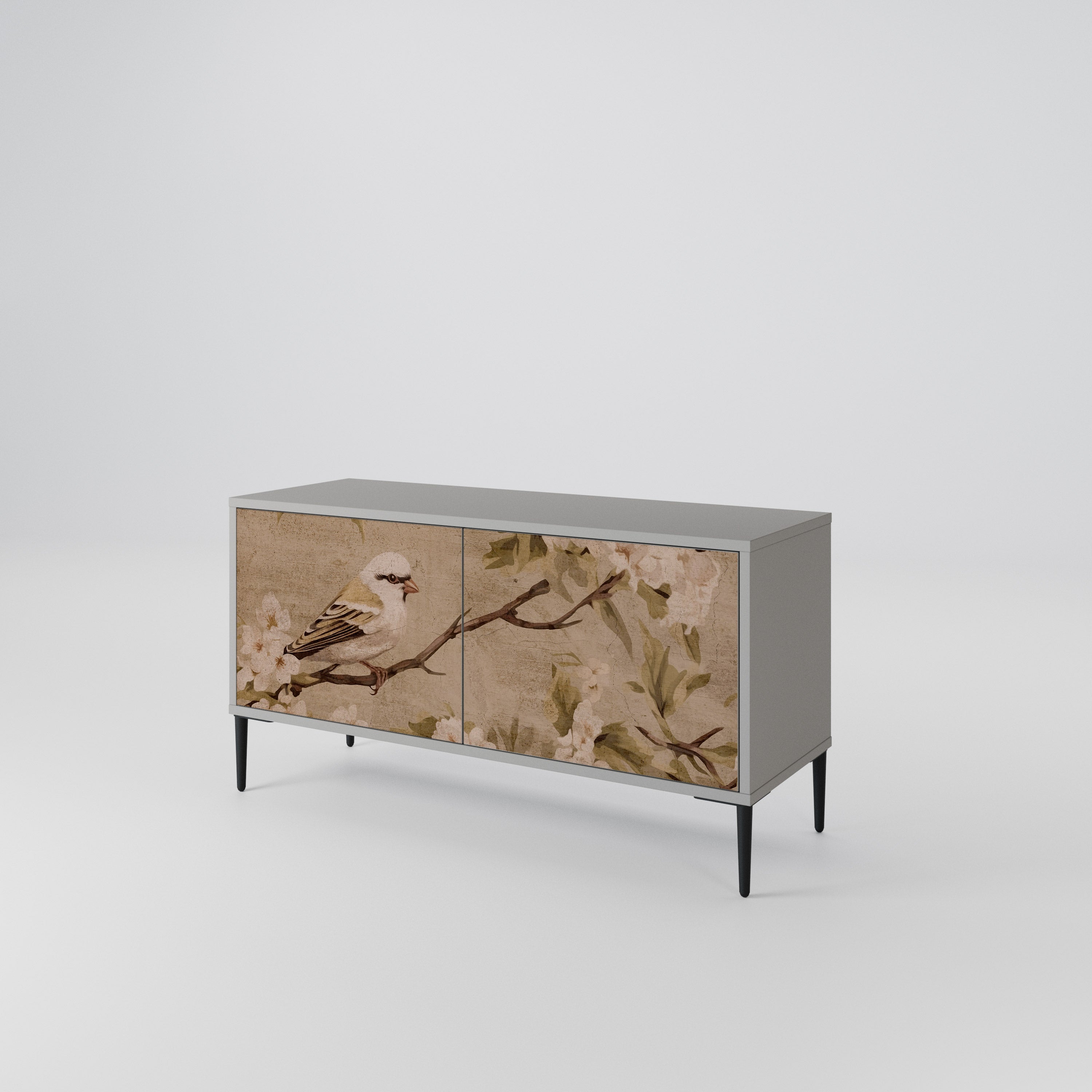 PETAL DISTINGUISH Kompaktowa szafka RTV 2-drzwiowa