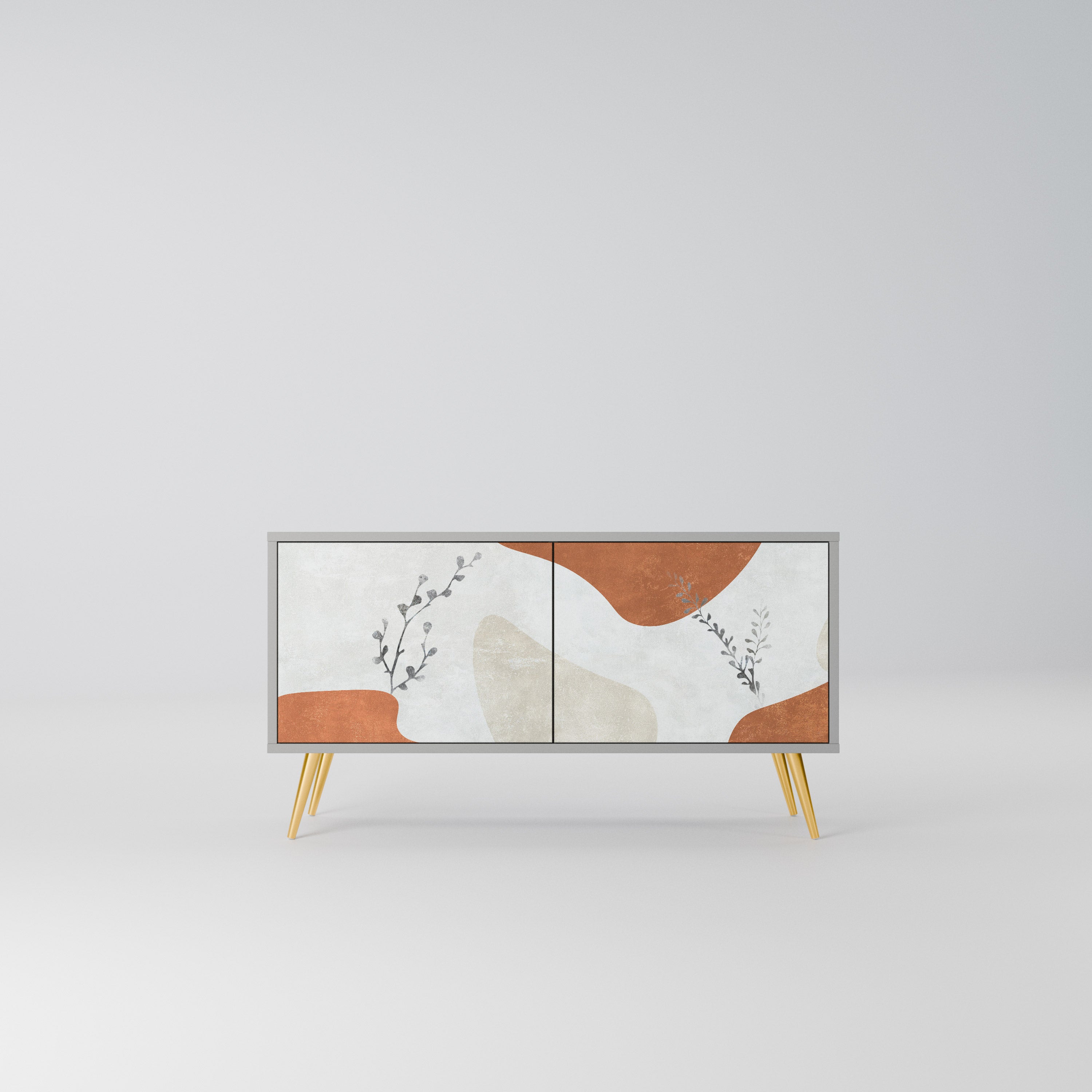 TRANQUIL TWIG Kompaktowa szafka RTV 2-drzwiowa
