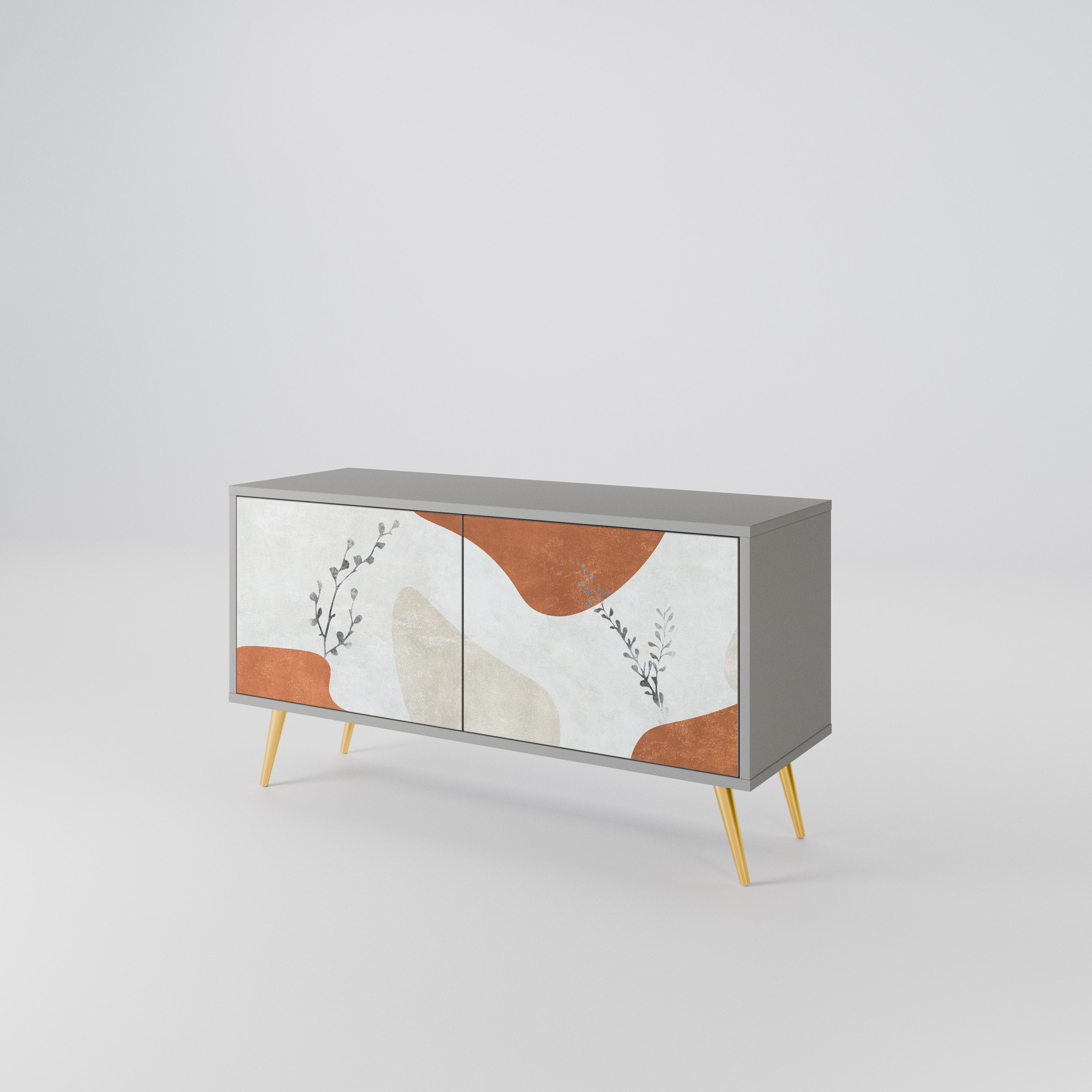 TRANQUIL TWIG Kompaktowa szafka RTV 2-drzwiowa