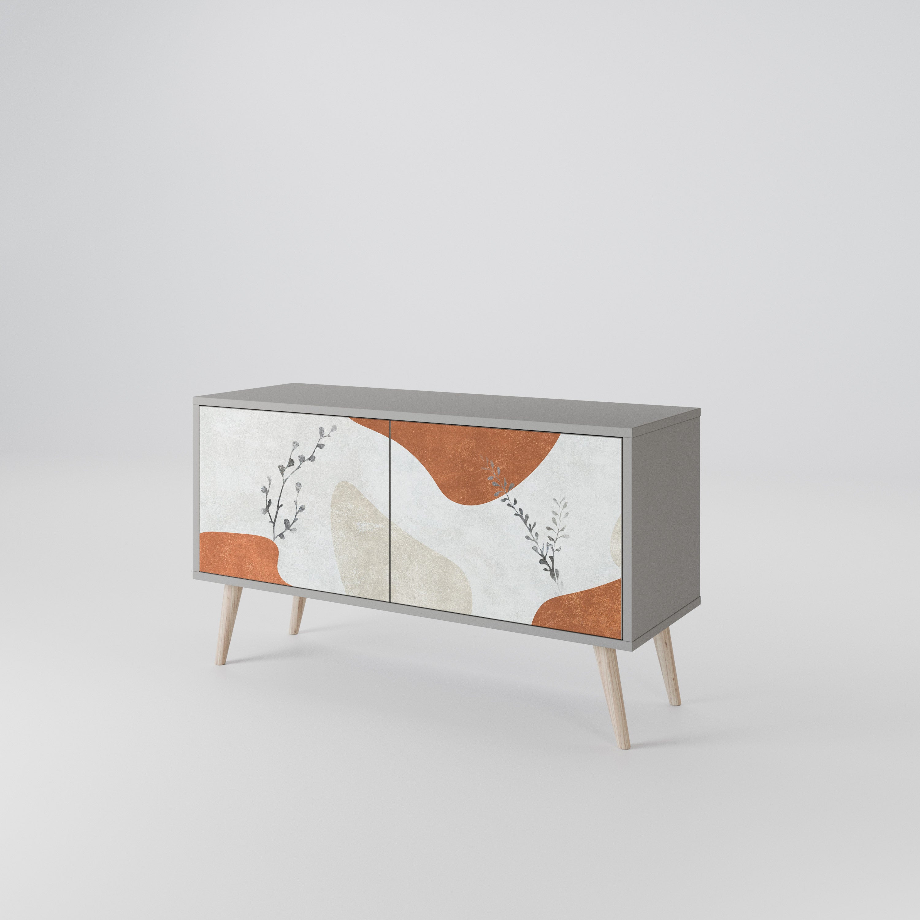 TRANQUIL TWIG Kompaktowa szafka RTV 2-drzwiowa