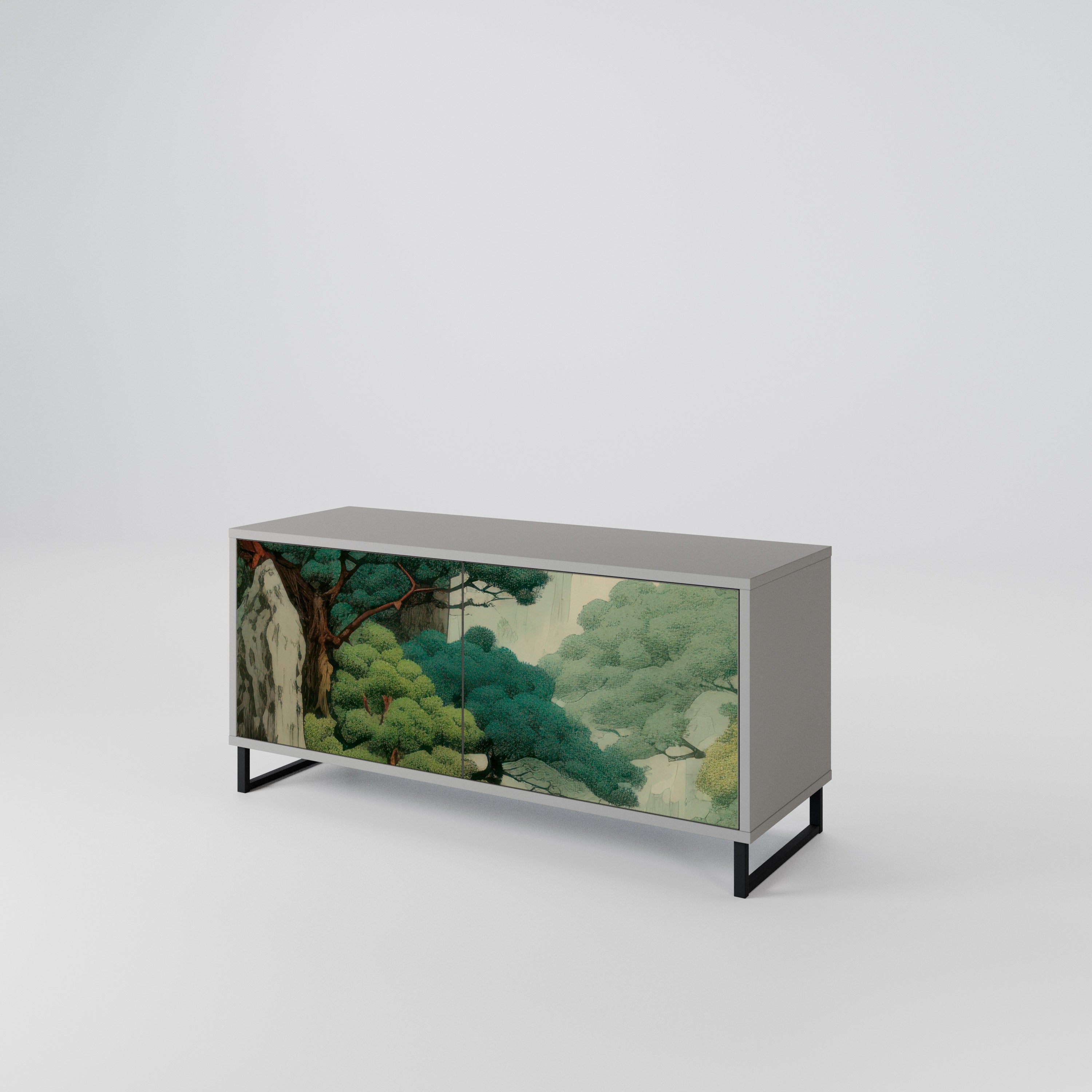 VERDURE ABYSS Kompaktowa szafka RTV 2-drzwiowa