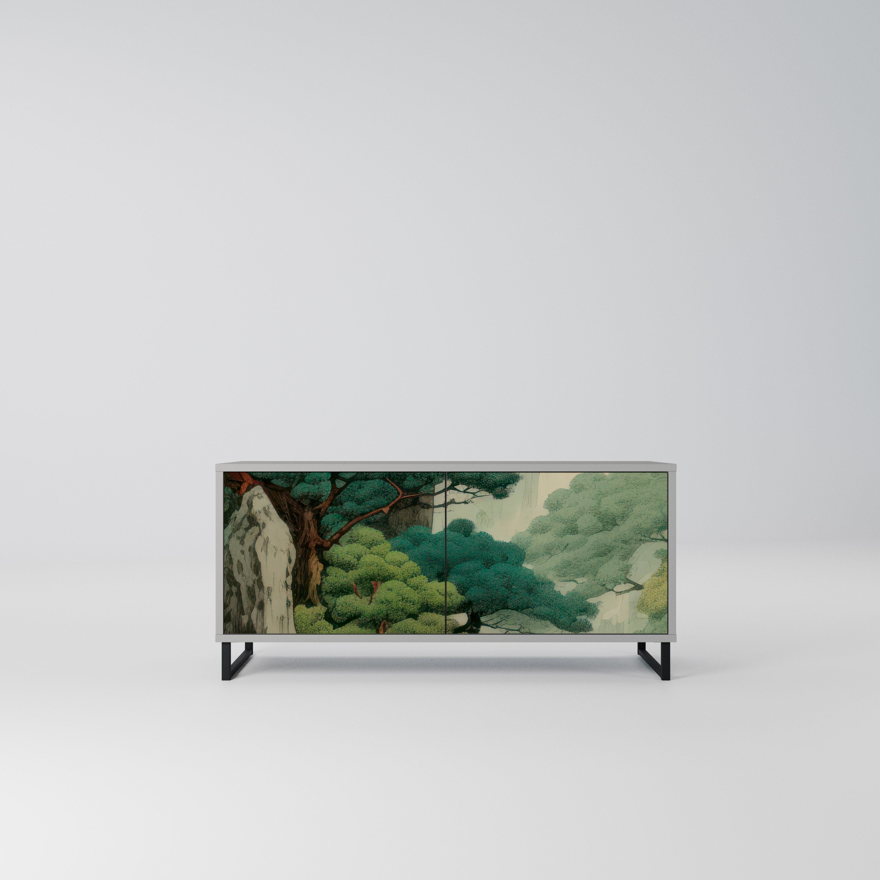 VERDURE ABYSS Kompaktowa szafka RTV 2-drzwiowa