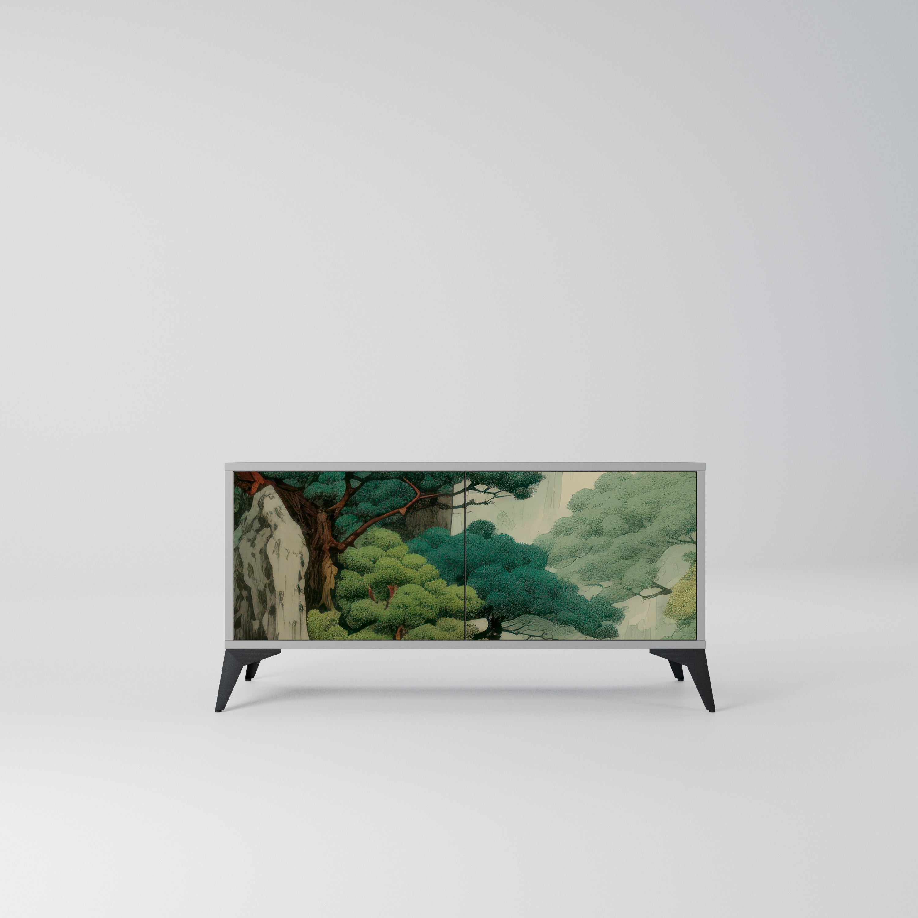 VERDURE ABYSS Kompaktowa szafka RTV 2-drzwiowa
