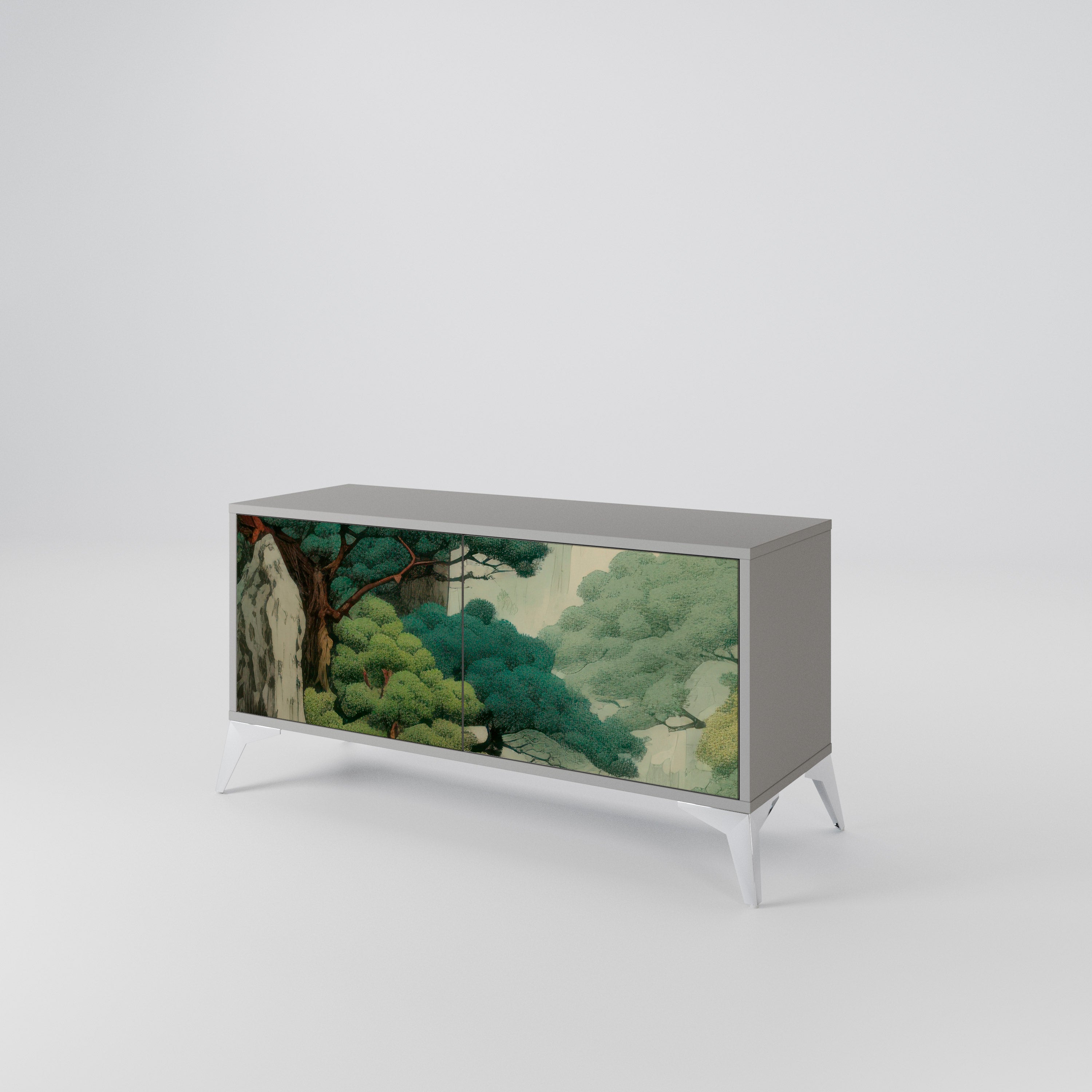VERDURE ABYSS Kompaktowa szafka RTV 2-drzwiowa