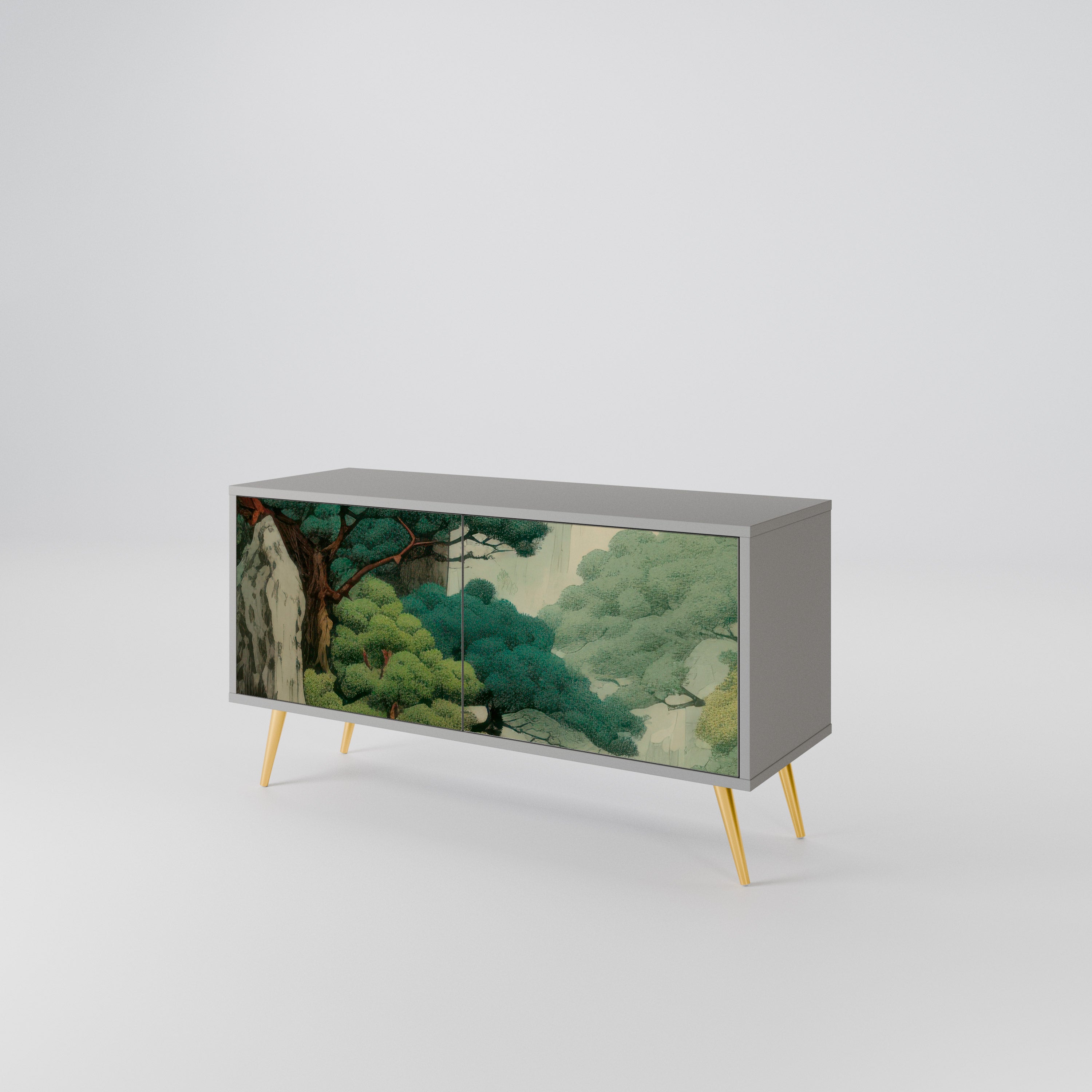 VERDURE ABYSS Kompaktowa szafka RTV 2-drzwiowa