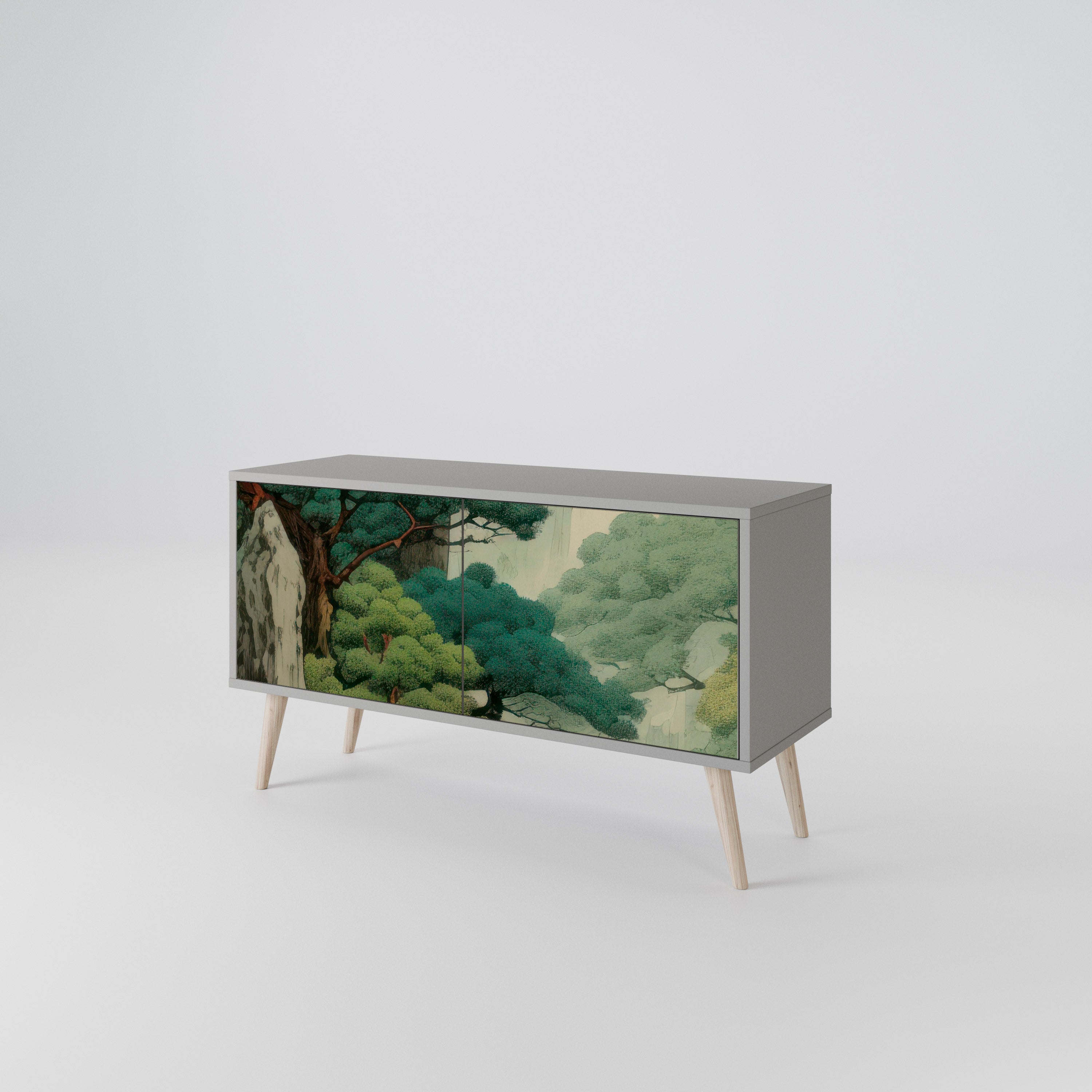VERDURE ABYSS Kompaktowa szafka RTV 2-drzwiowa