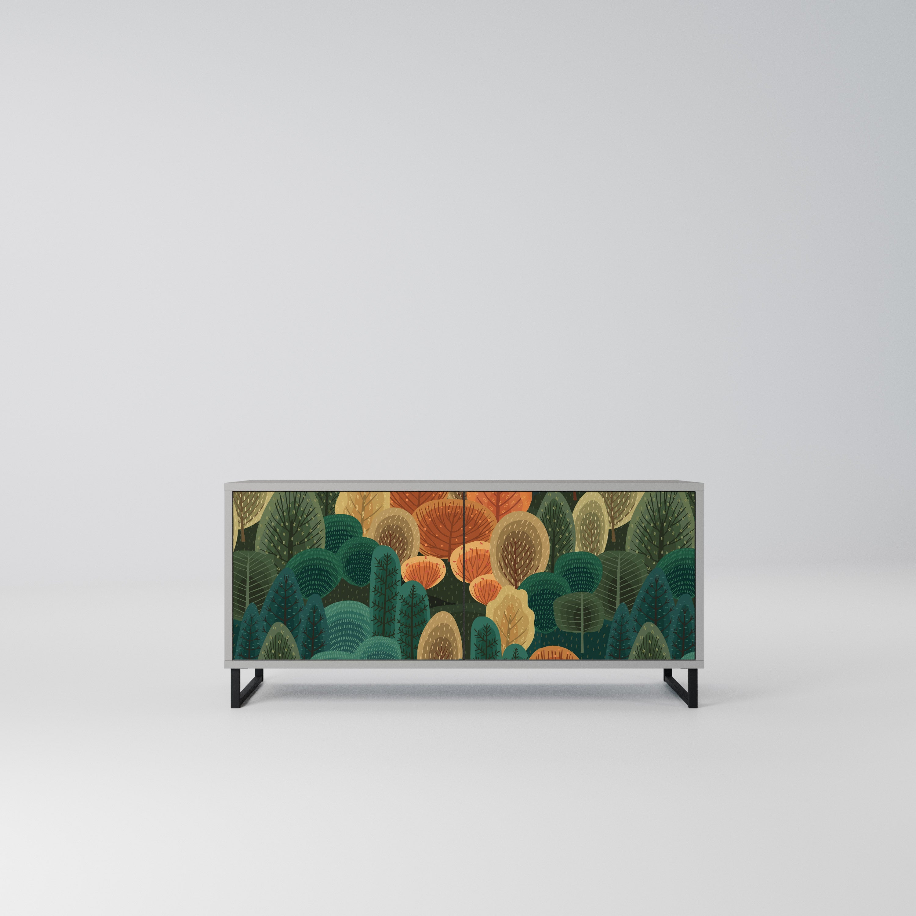 AUTUMN KALEIDOSCOPE Kompaktowa szafka RTV 2-drzwiowa