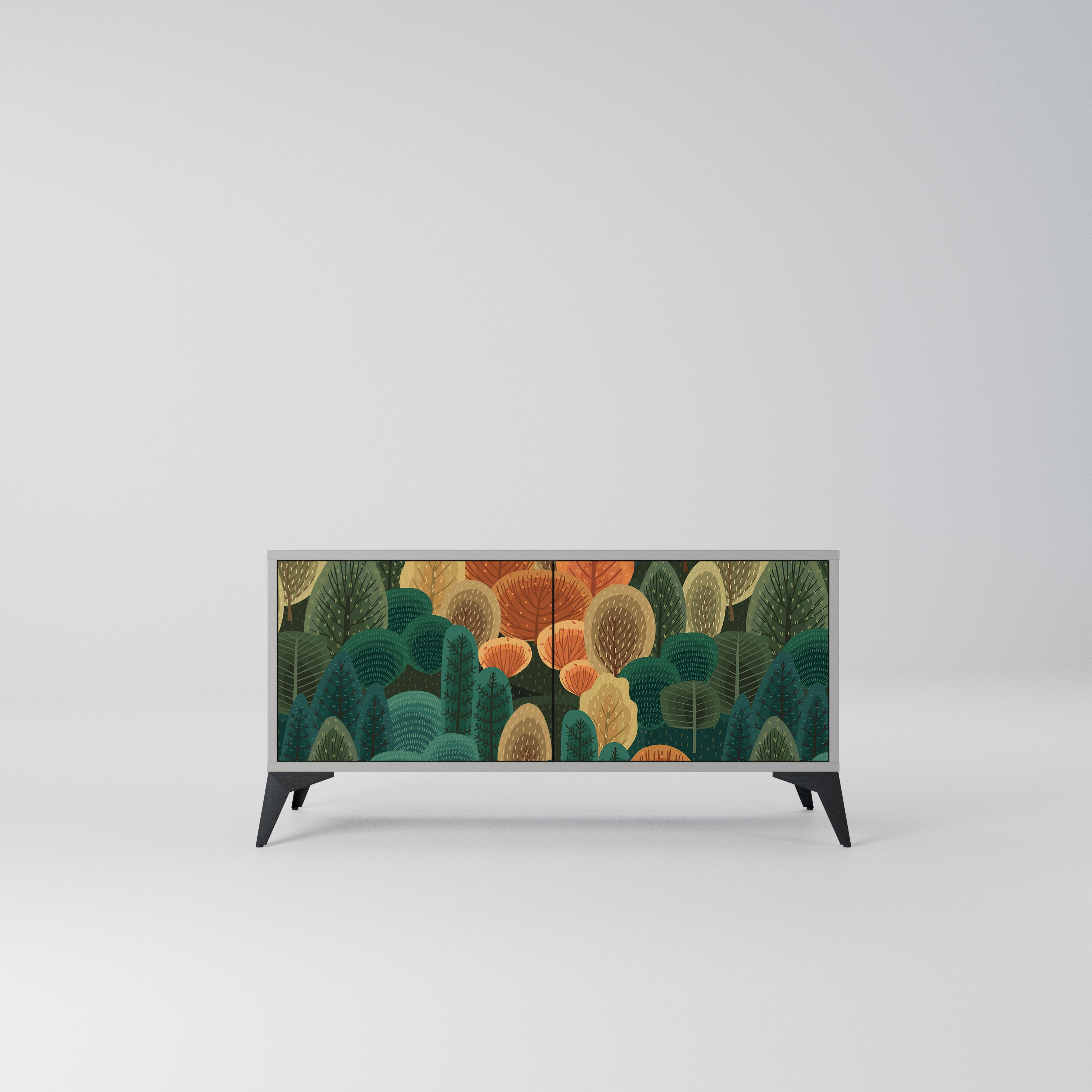 AUTUMN KALEIDOSCOPE Kompaktowa szafka RTV 2-drzwiowa