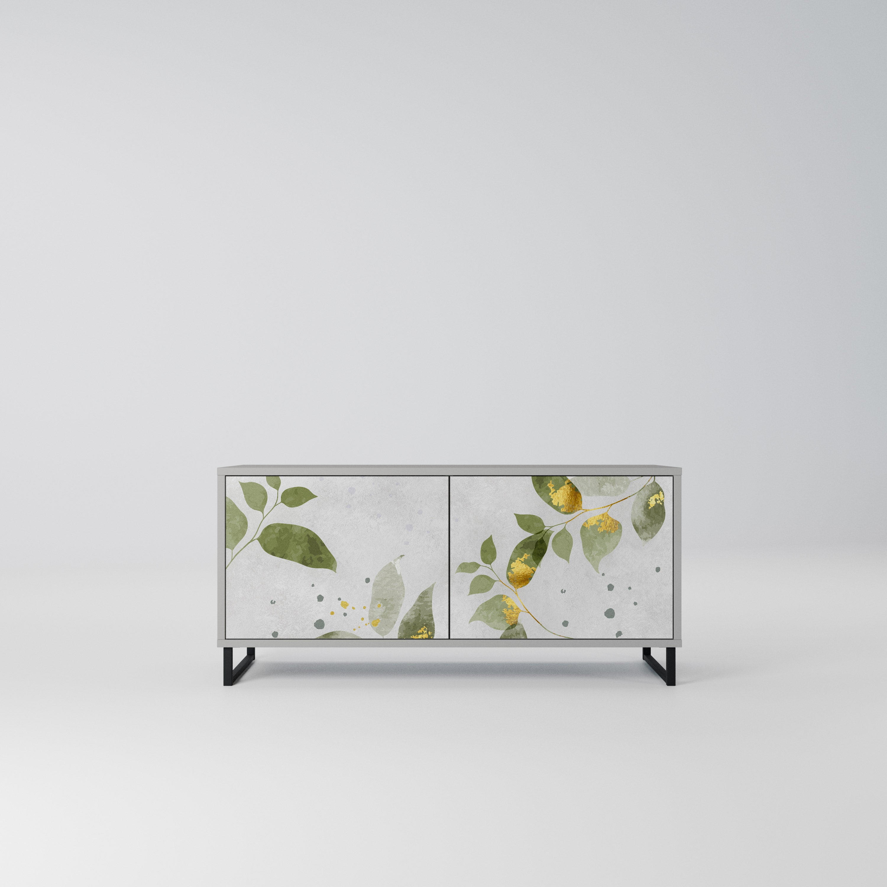 ELEGANT BOTANICS Kompaktowa szafka RTV 2-drzwiowa