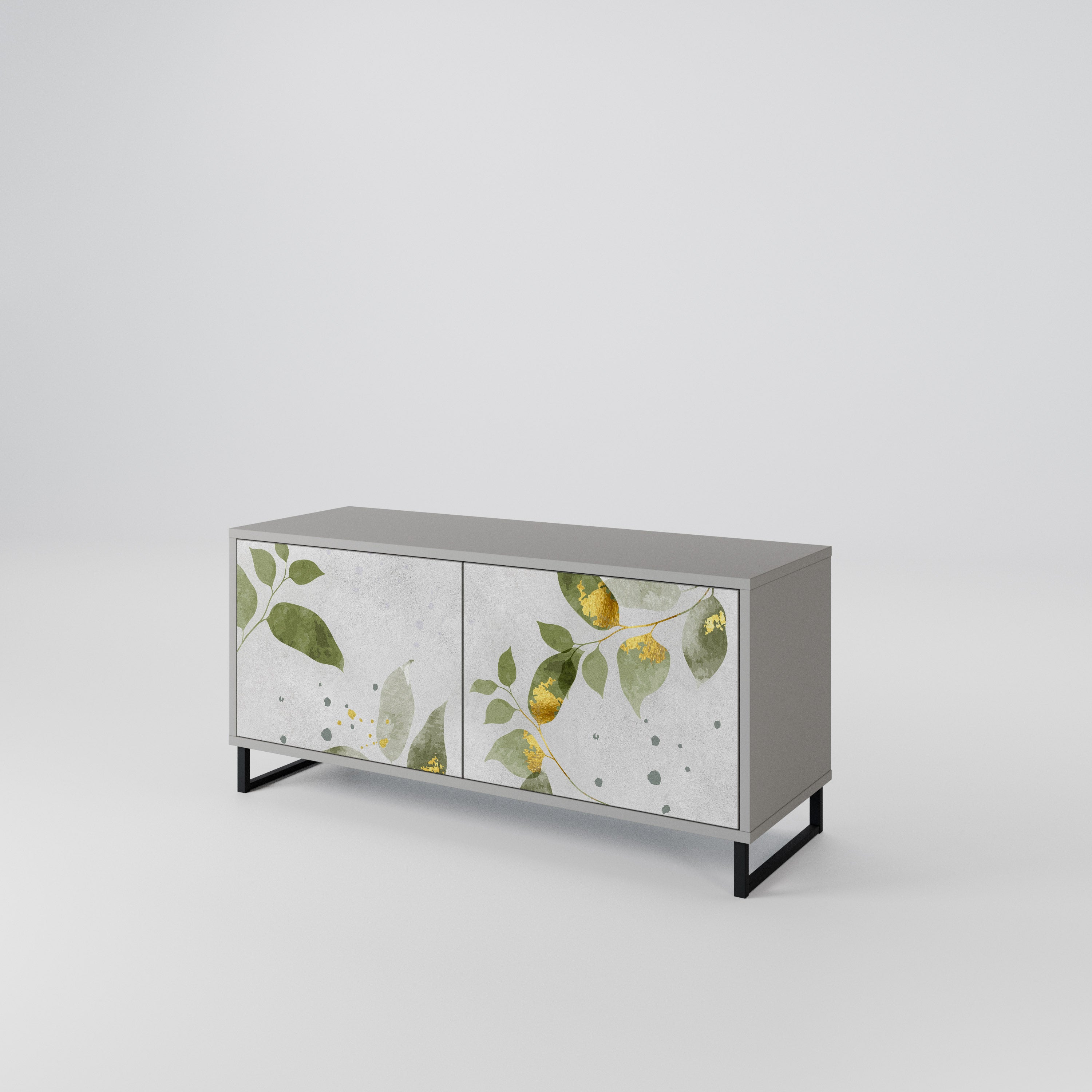 ELEGANT BOTANICS Kompaktowa szafka RTV 2-drzwiowa