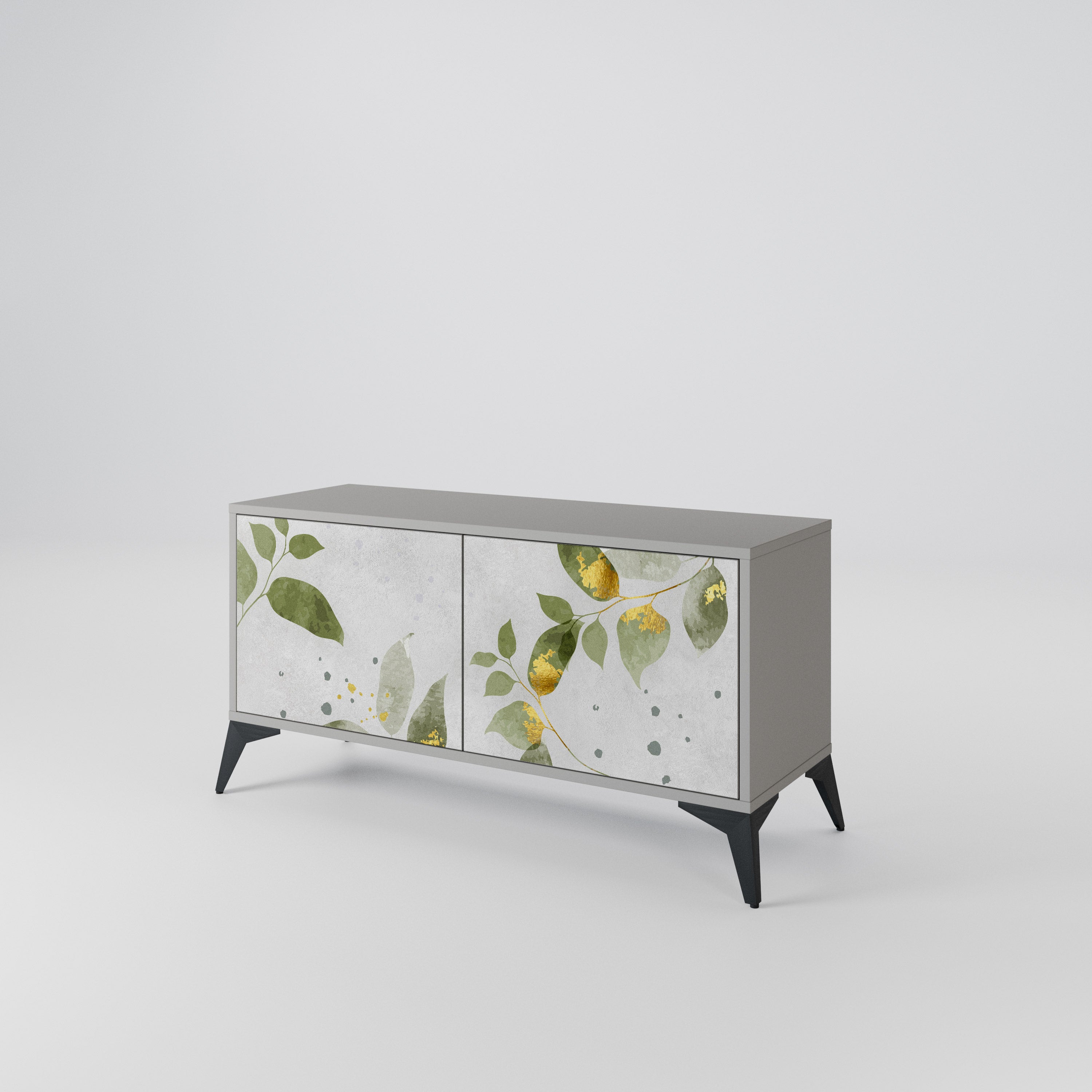 ELEGANT BOTANICS Kompaktowa szafka RTV 2-drzwiowa