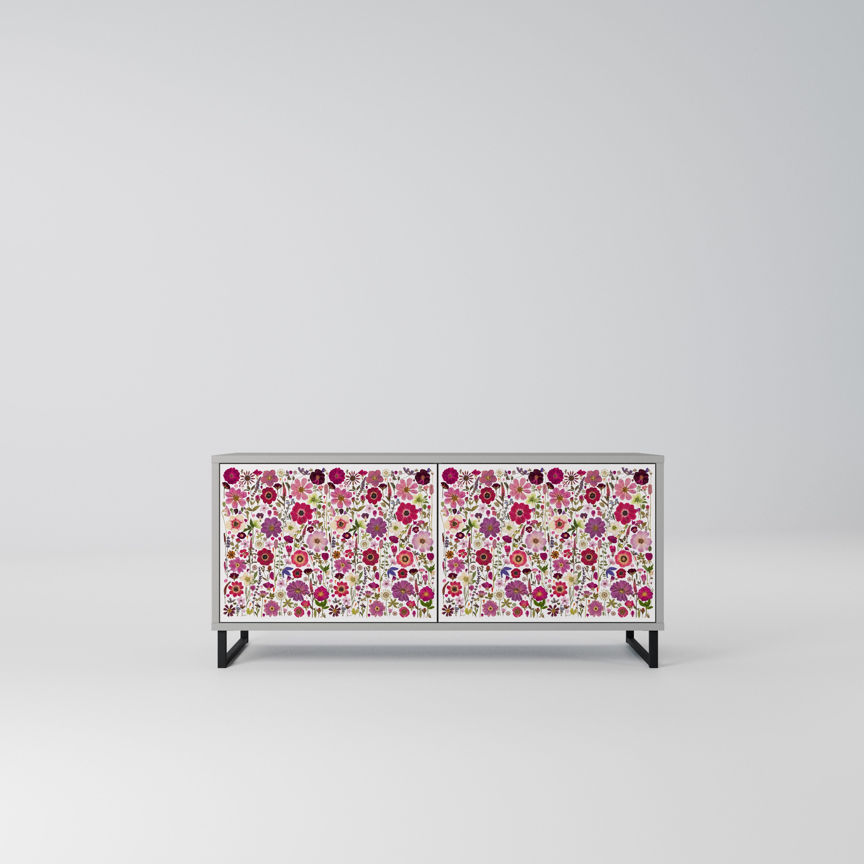 PETAL GARDEN Kompaktowa szafka RTV 2-drzwiowa