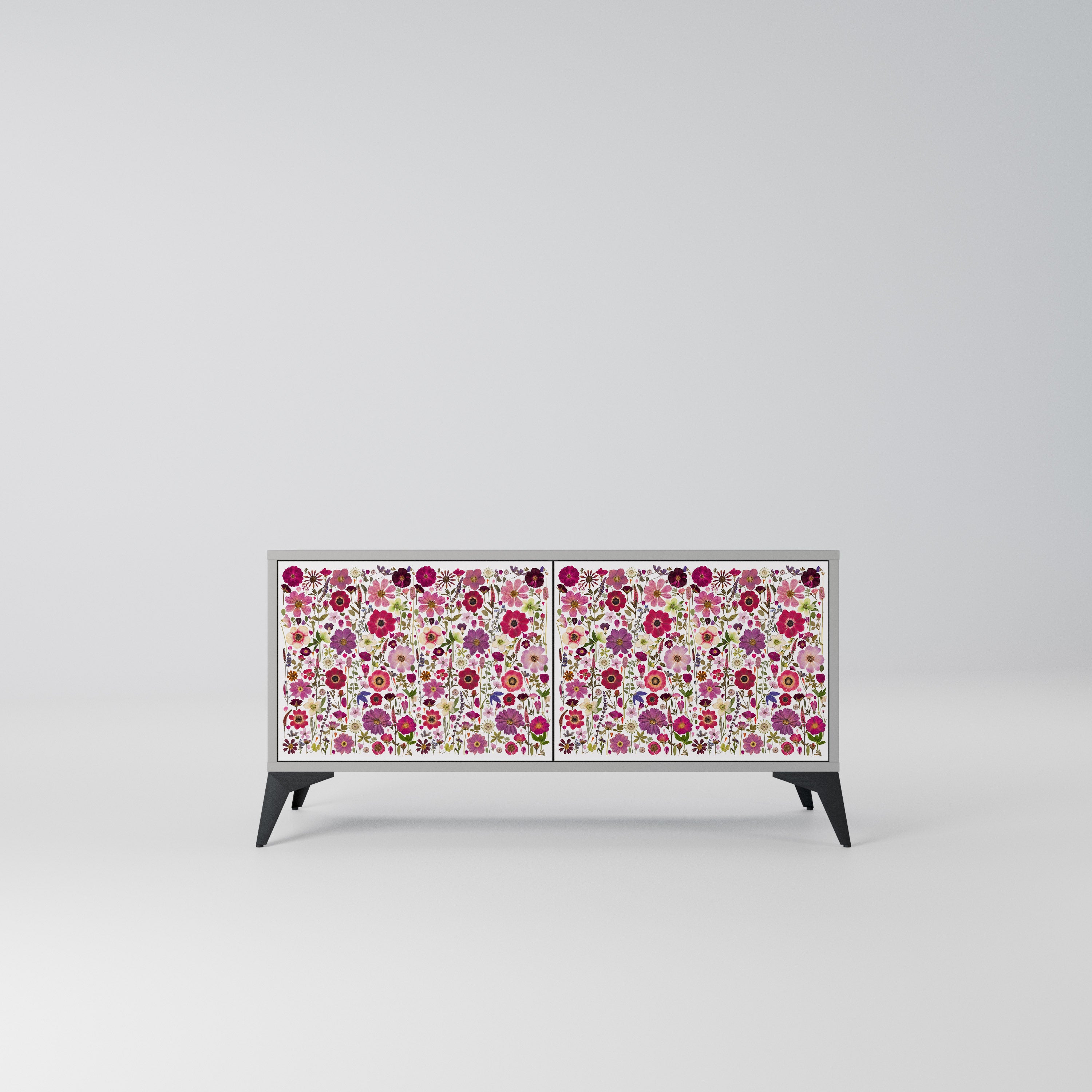 PETAL GARDEN Kompaktowa szafka RTV 2-drzwiowa