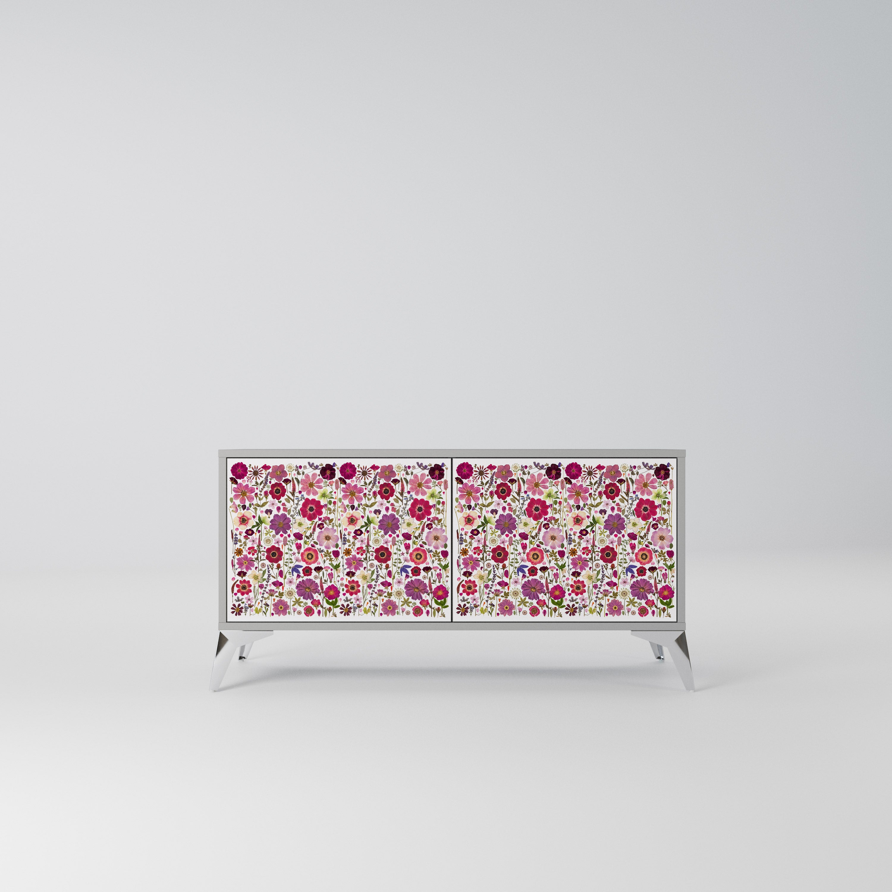 PETAL GARDEN Kompaktowa szafka RTV 2-drzwiowa