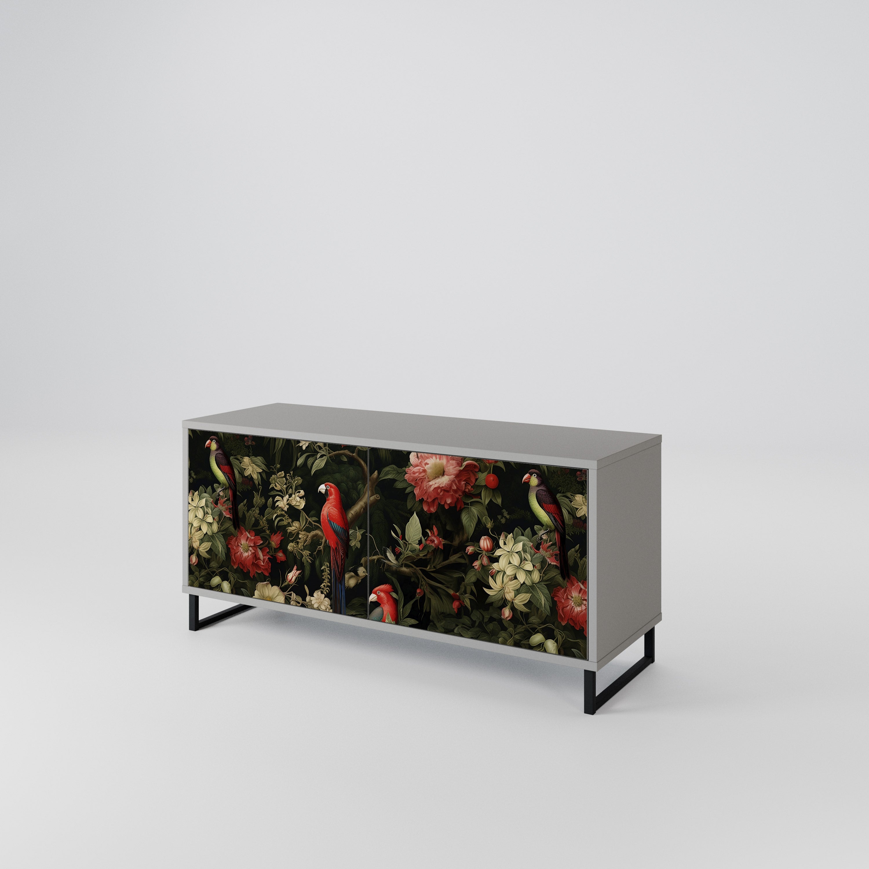 FLORAL FANTASIA Kompaktowa szafka RTV 2-drzwiowa