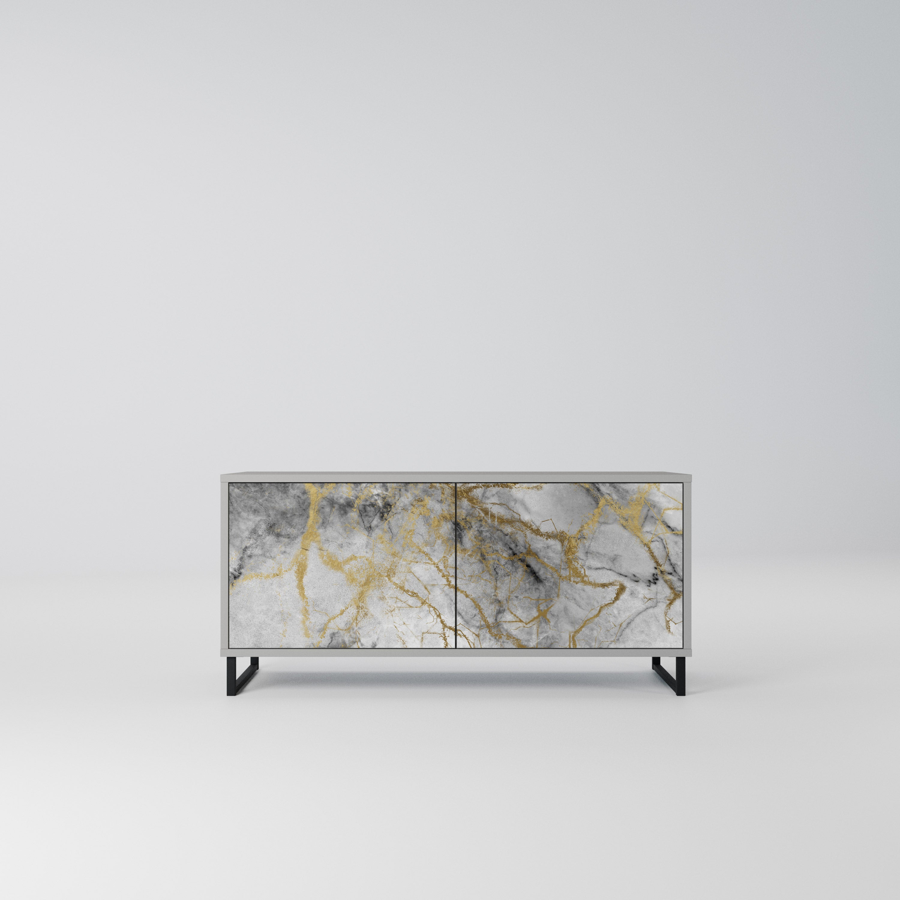 TIMELESS GLIDE Kompaktowa szafka RTV 2-drzwiowa