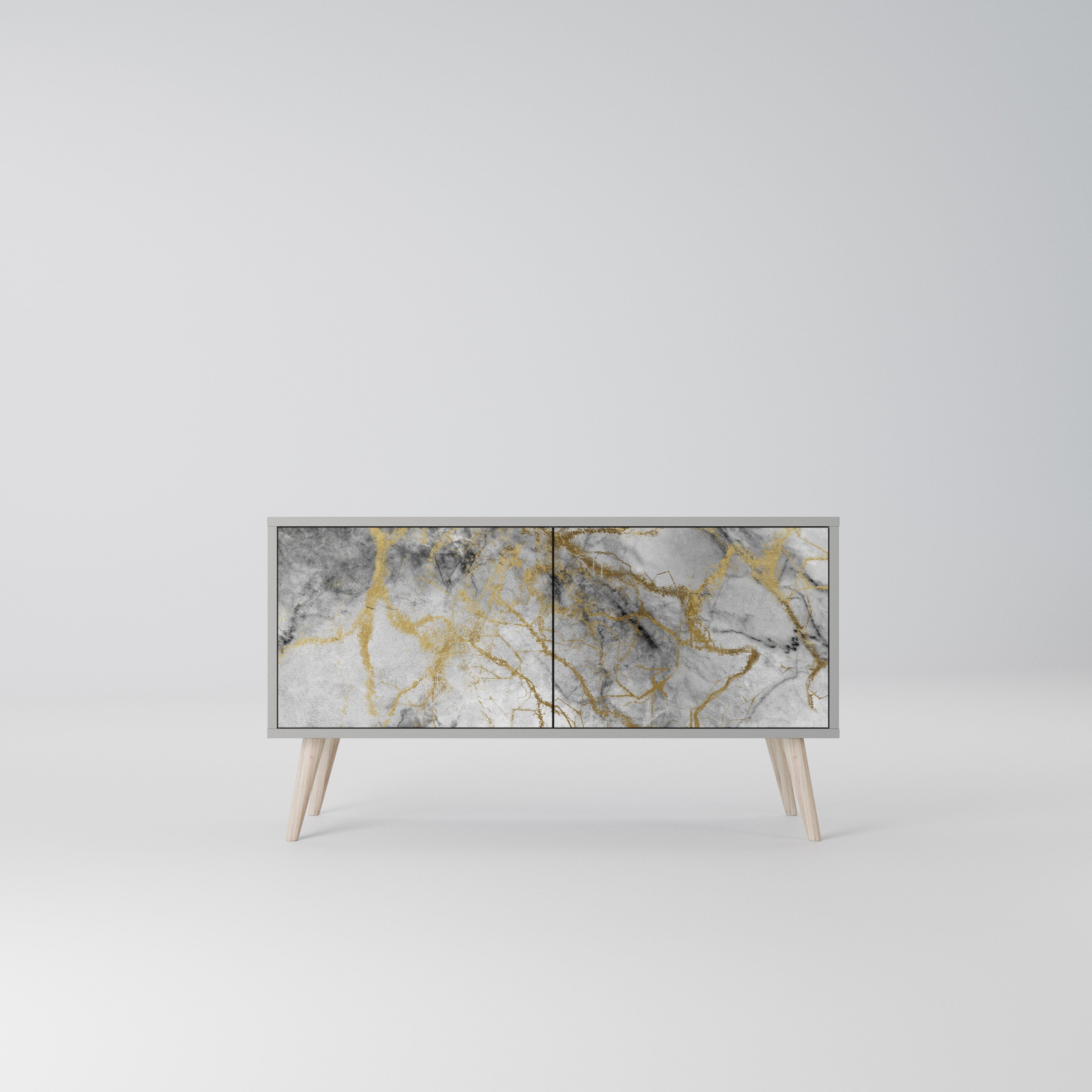 TIMELESS GLIDE Kompaktowa szafka RTV 2-drzwiowa