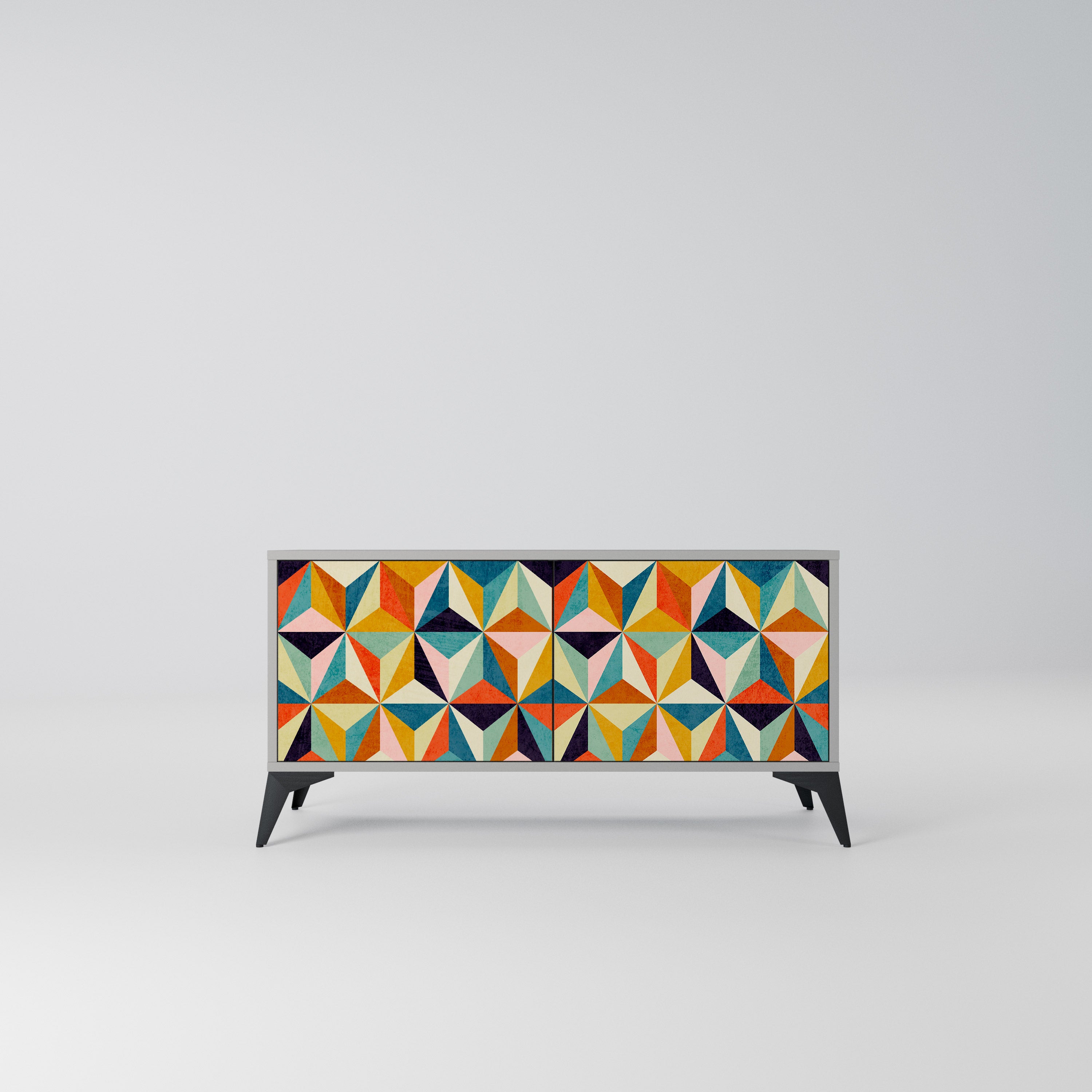 TESSELATE TREASURES Kompaktowa szafka RTV 2-drzwiowa