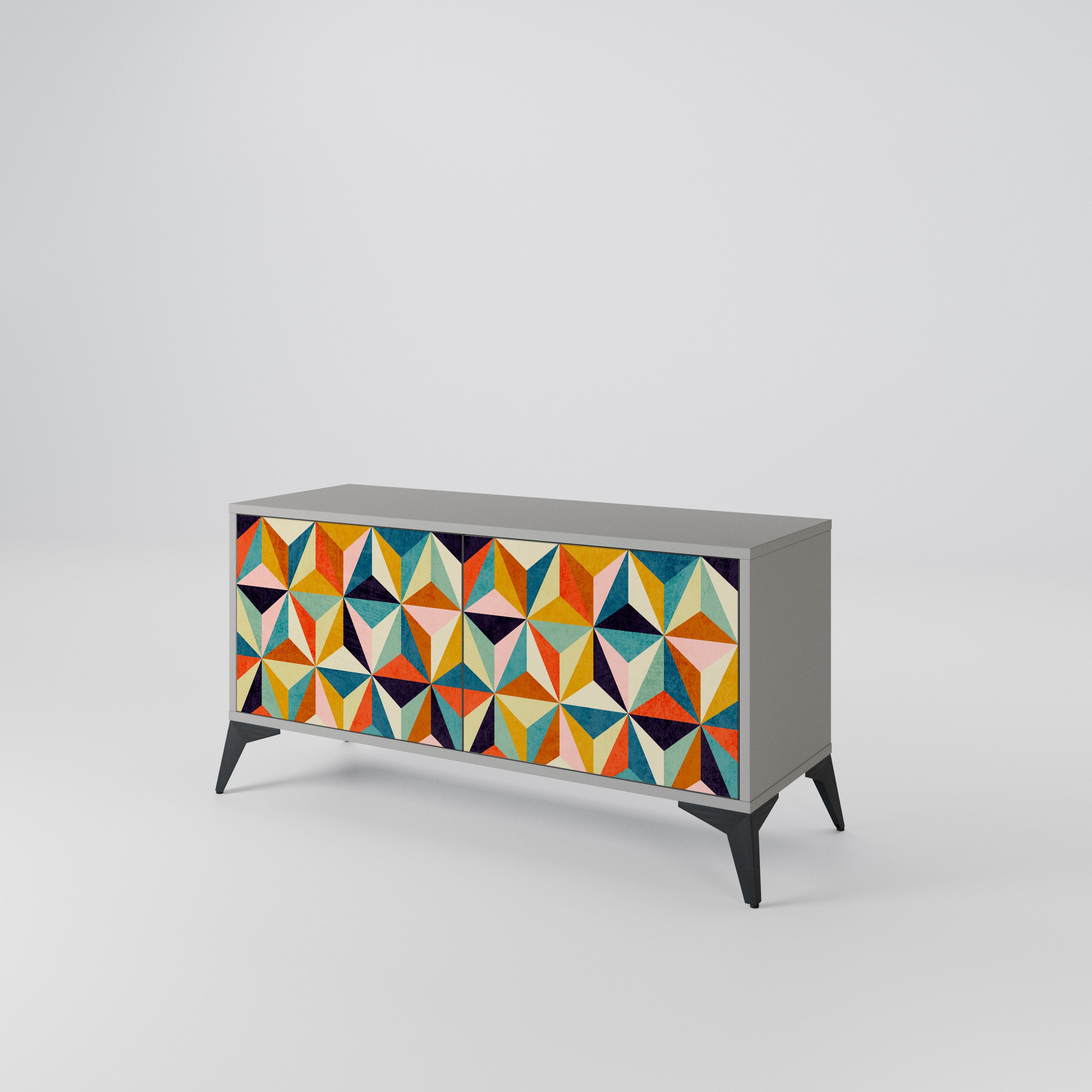 TESSELATE TREASURES Kompaktowa szafka RTV 2-drzwiowa
