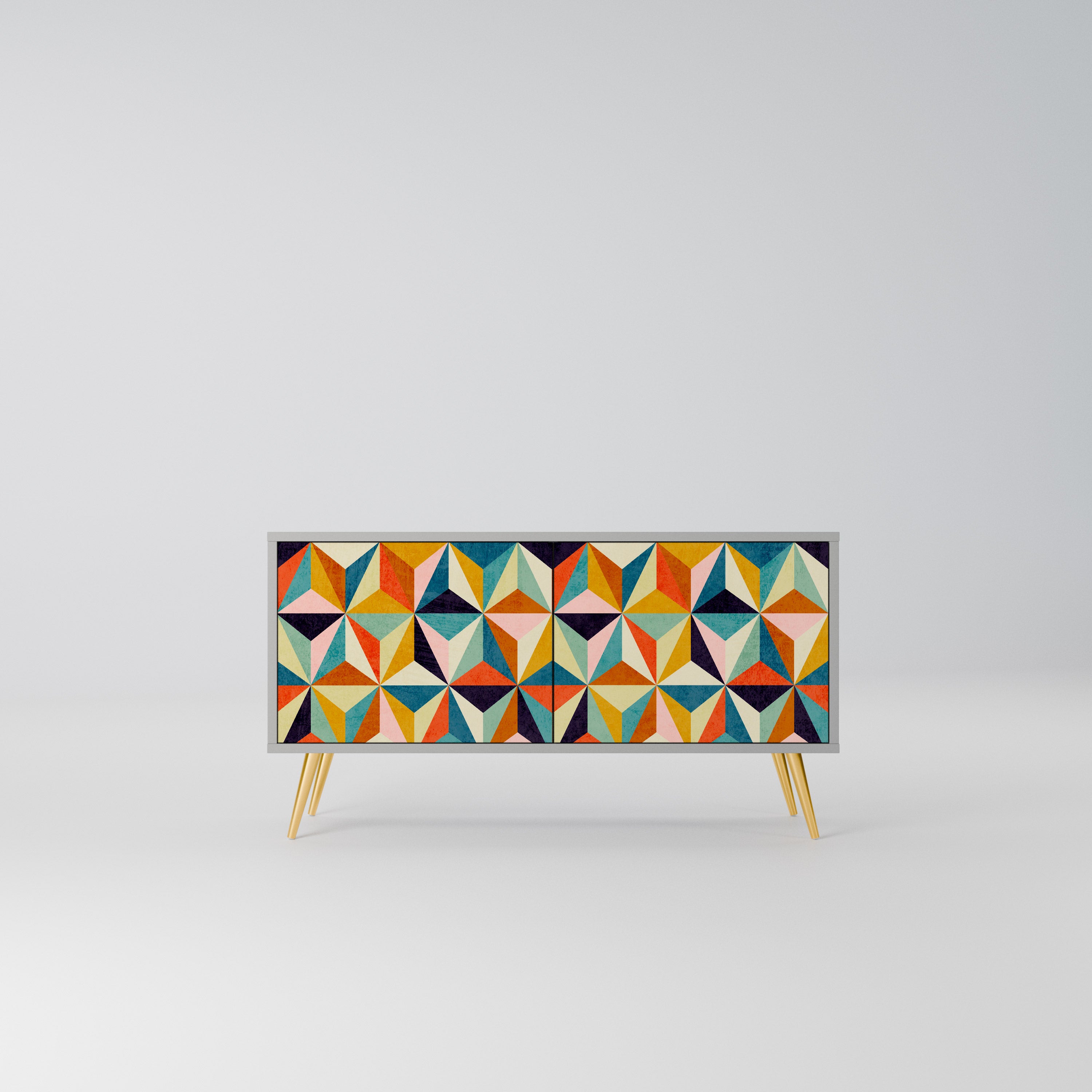 TESSELATE TREASURES Kompaktowa szafka RTV 2-drzwiowa
