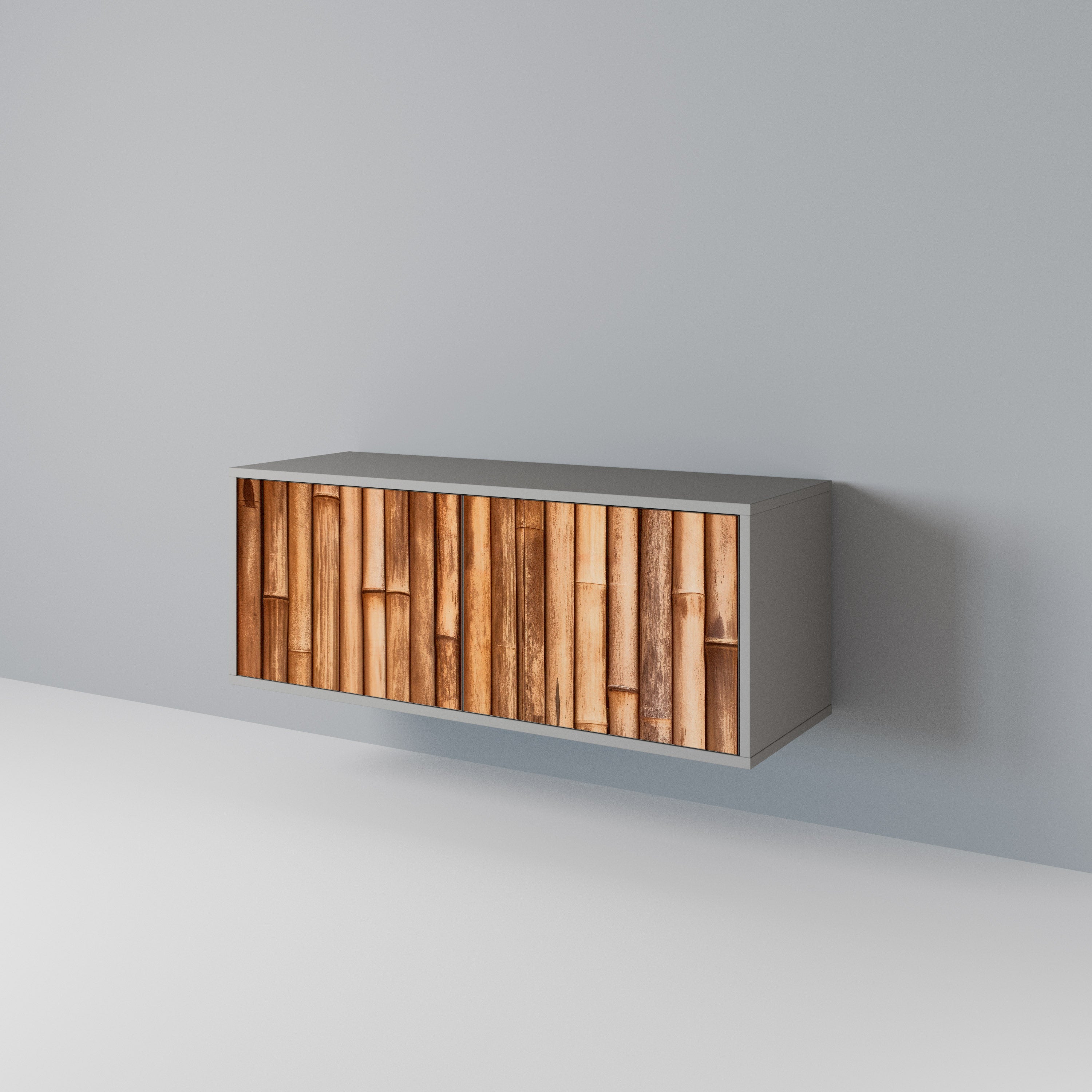 NATURAL WOOD Kompaktowa szafka RTV 2-drzwiowa