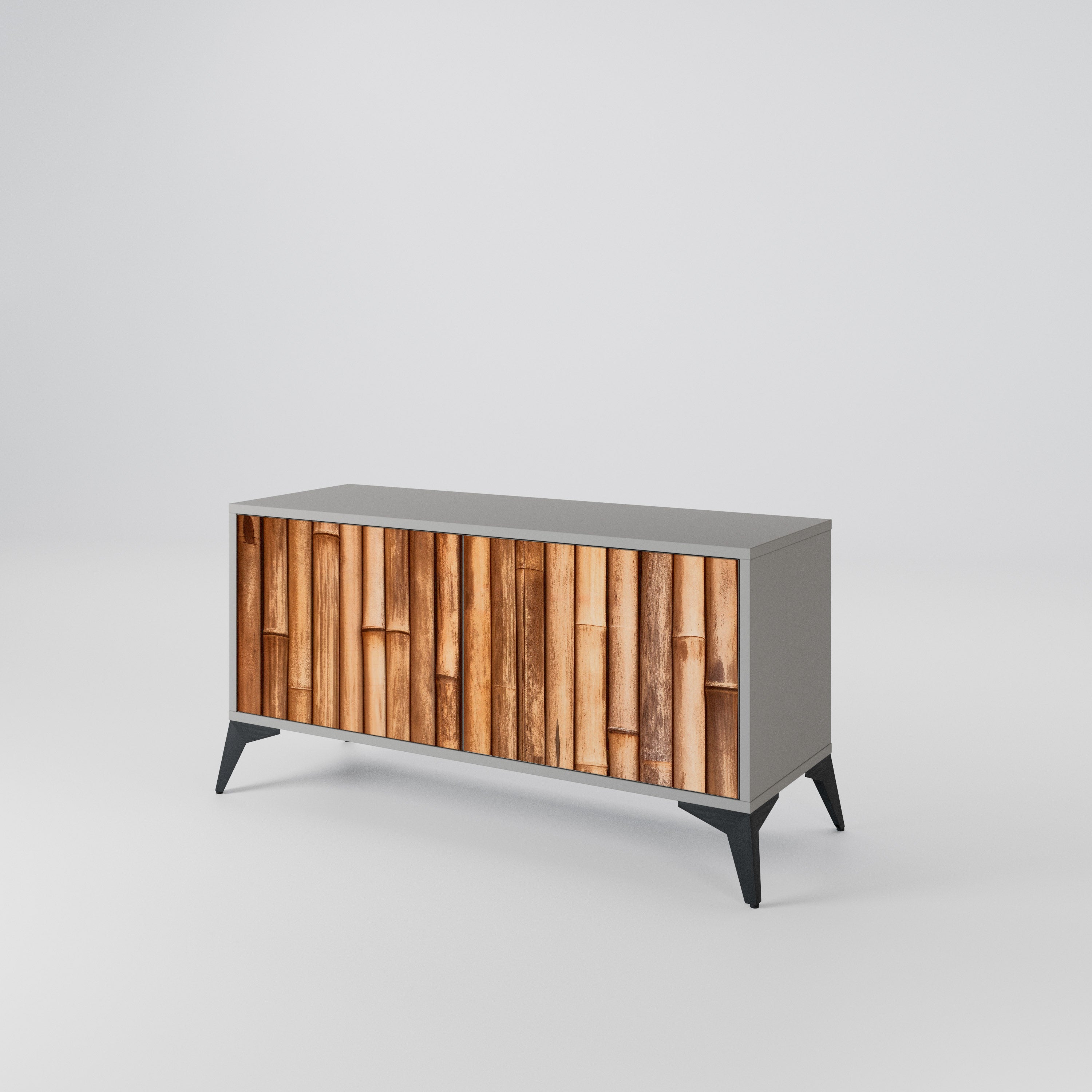 NATURAL WOOD Kompaktowa szafka RTV 2-drzwiowa