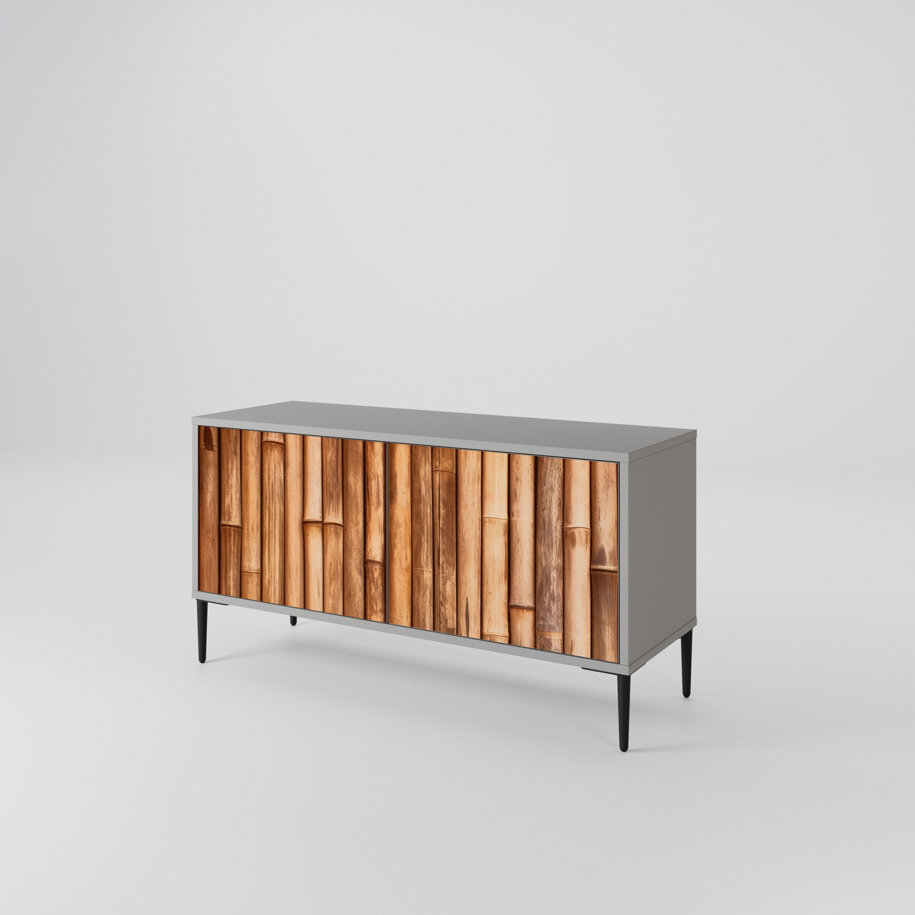 NATURAL WOOD Kompaktowa szafka RTV 2-drzwiowa