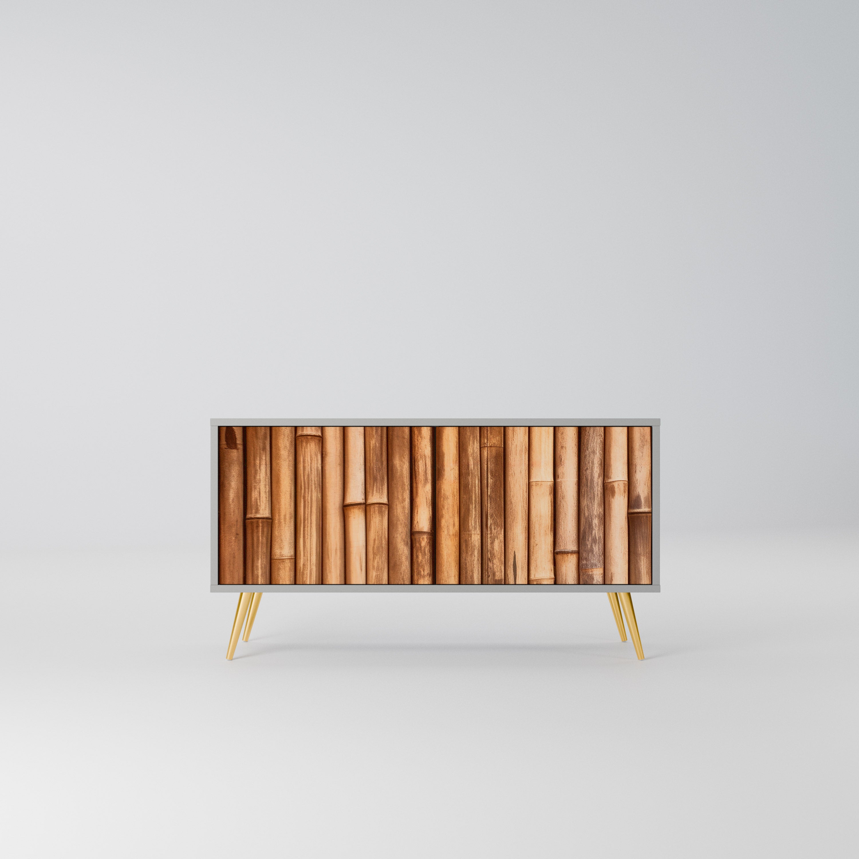 NATURAL WOOD Kompaktowa szafka RTV 2-drzwiowa
