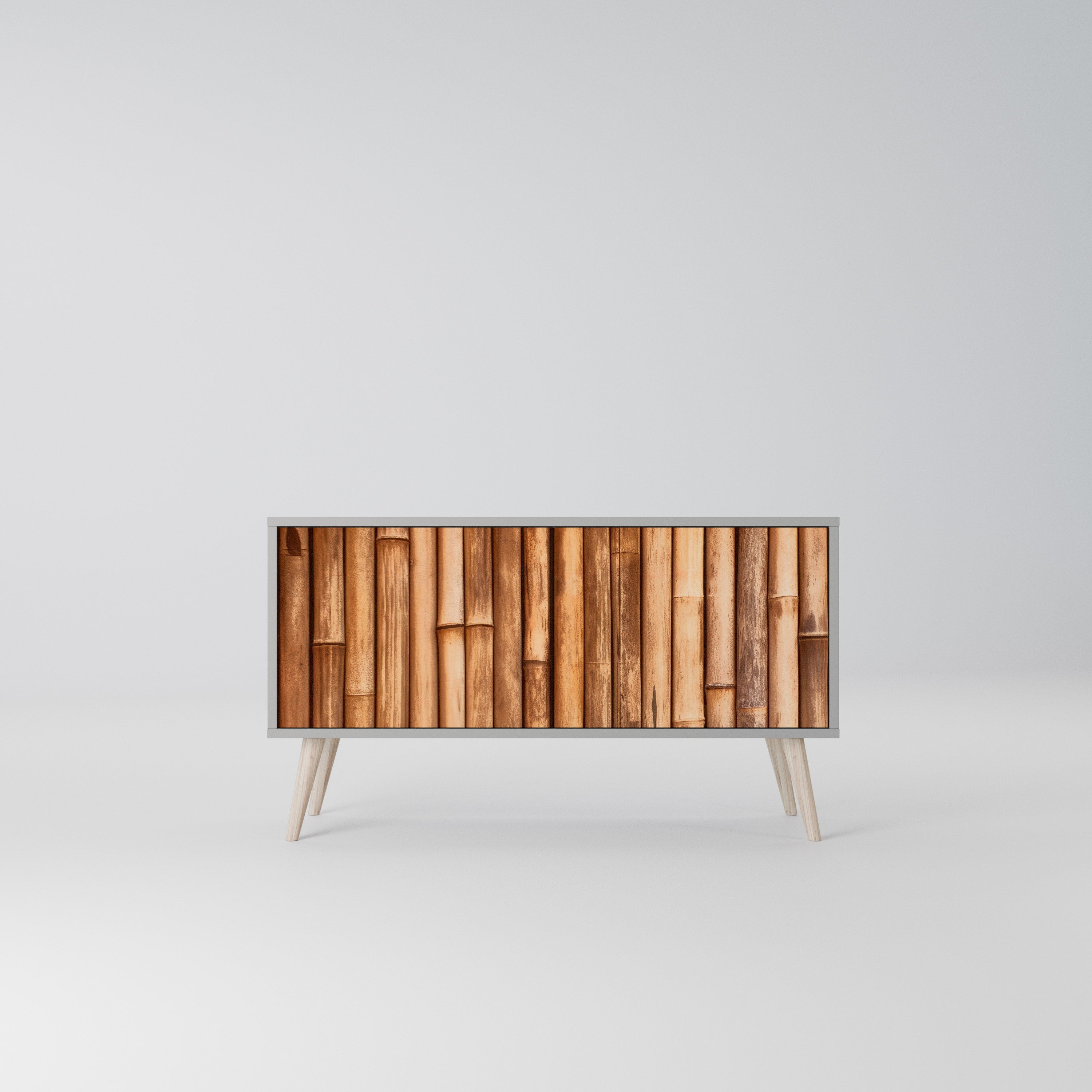NATURAL WOOD Kompaktowa szafka RTV 2-drzwiowa
