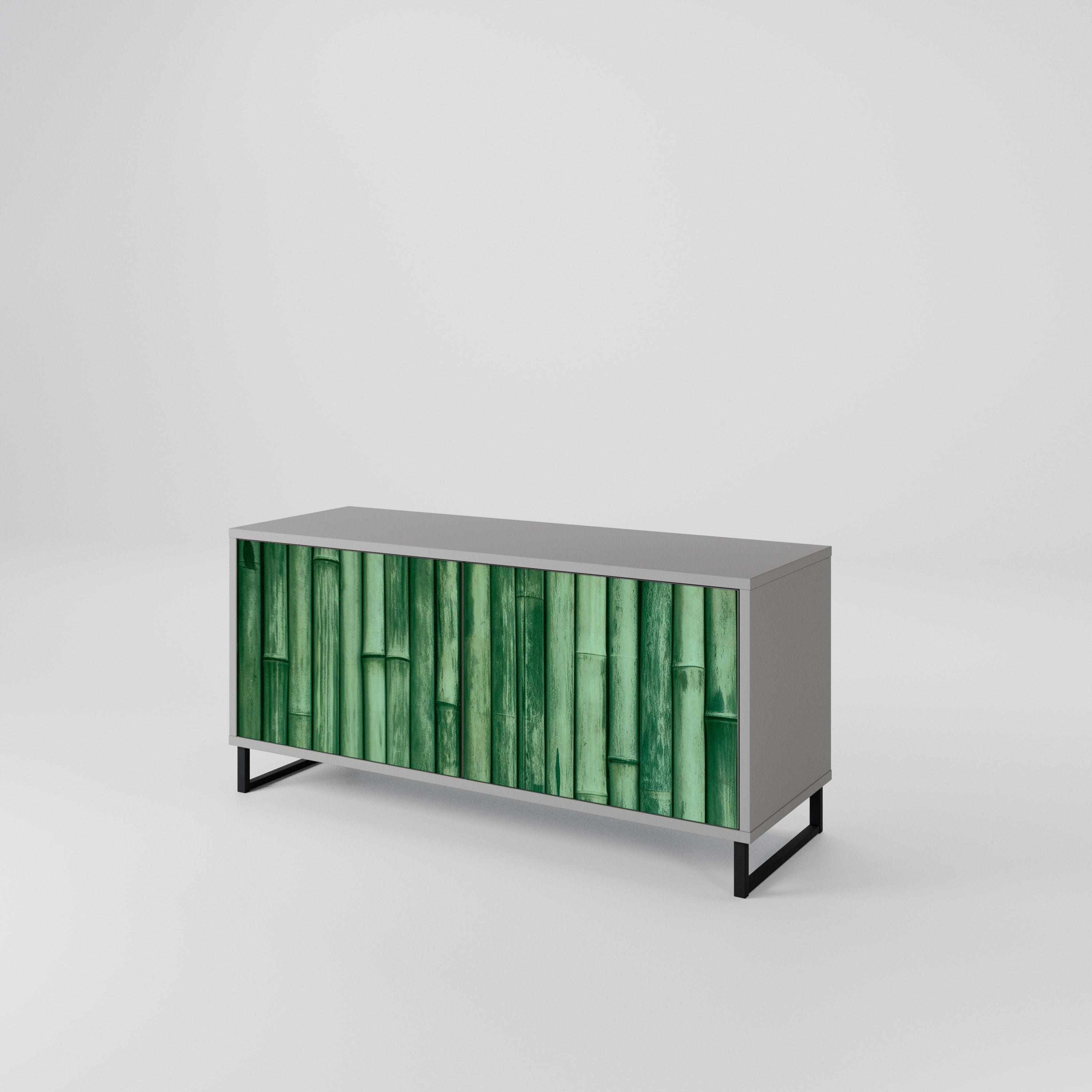 NATURAL GREEN Kompaktowa szafka RTV 2-drzwiowa
