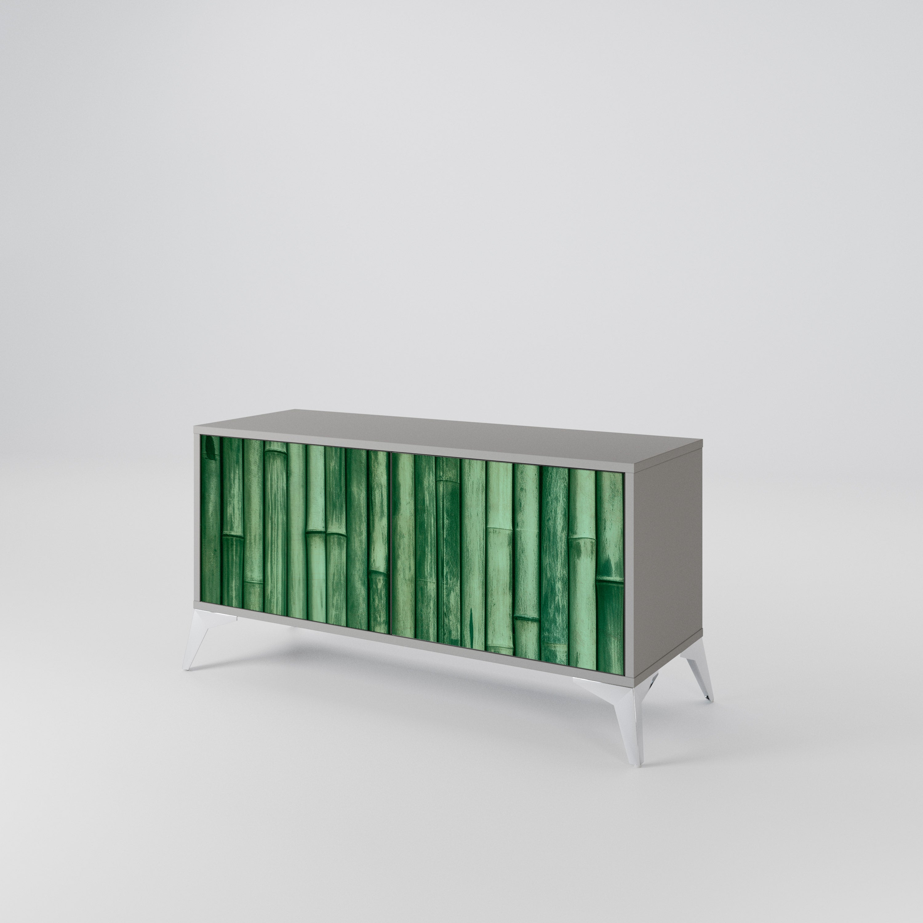 NATURAL GREEN Kompaktowa szafka RTV 2-drzwiowa