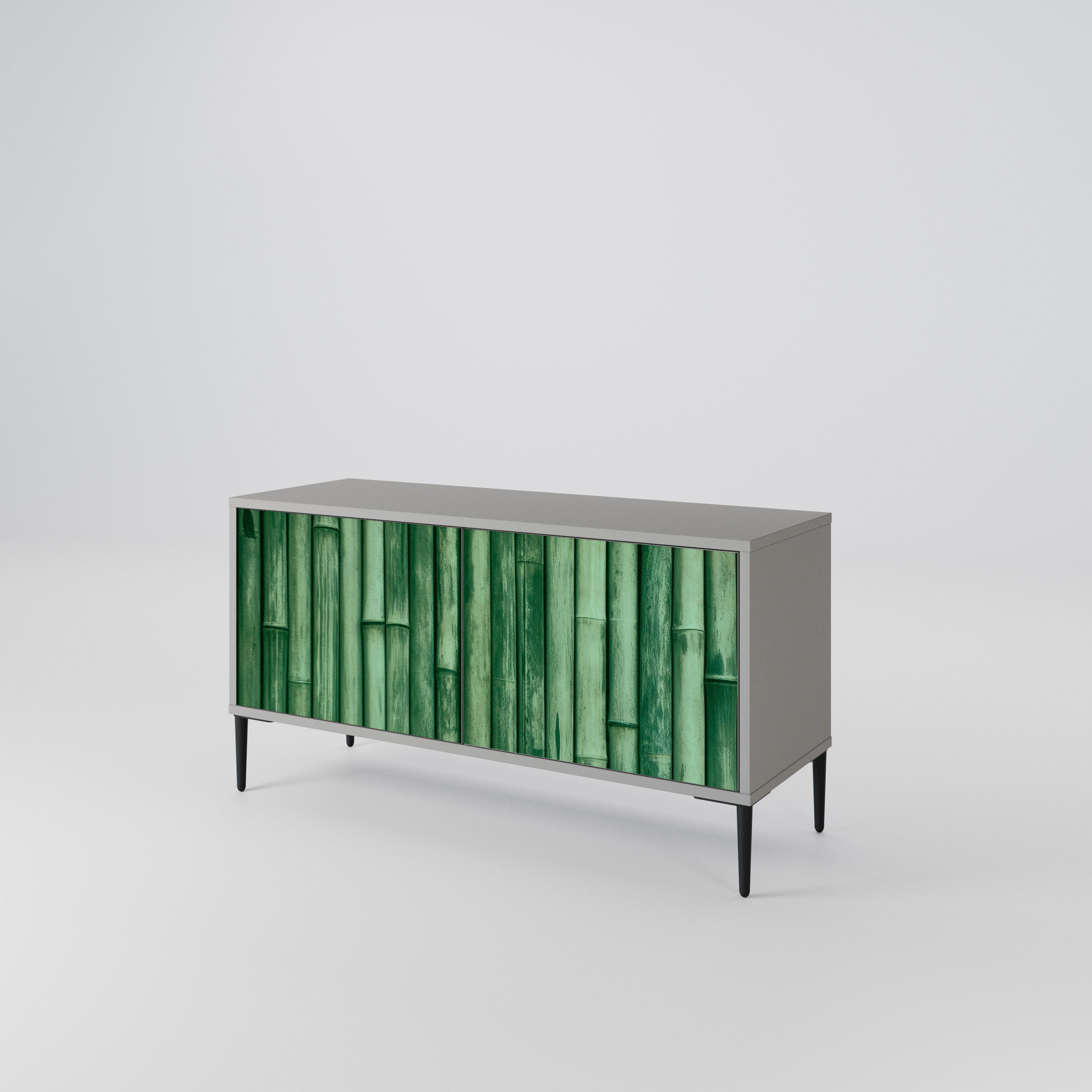 NATURAL GREEN Kompaktowa szafka RTV 2-drzwiowa