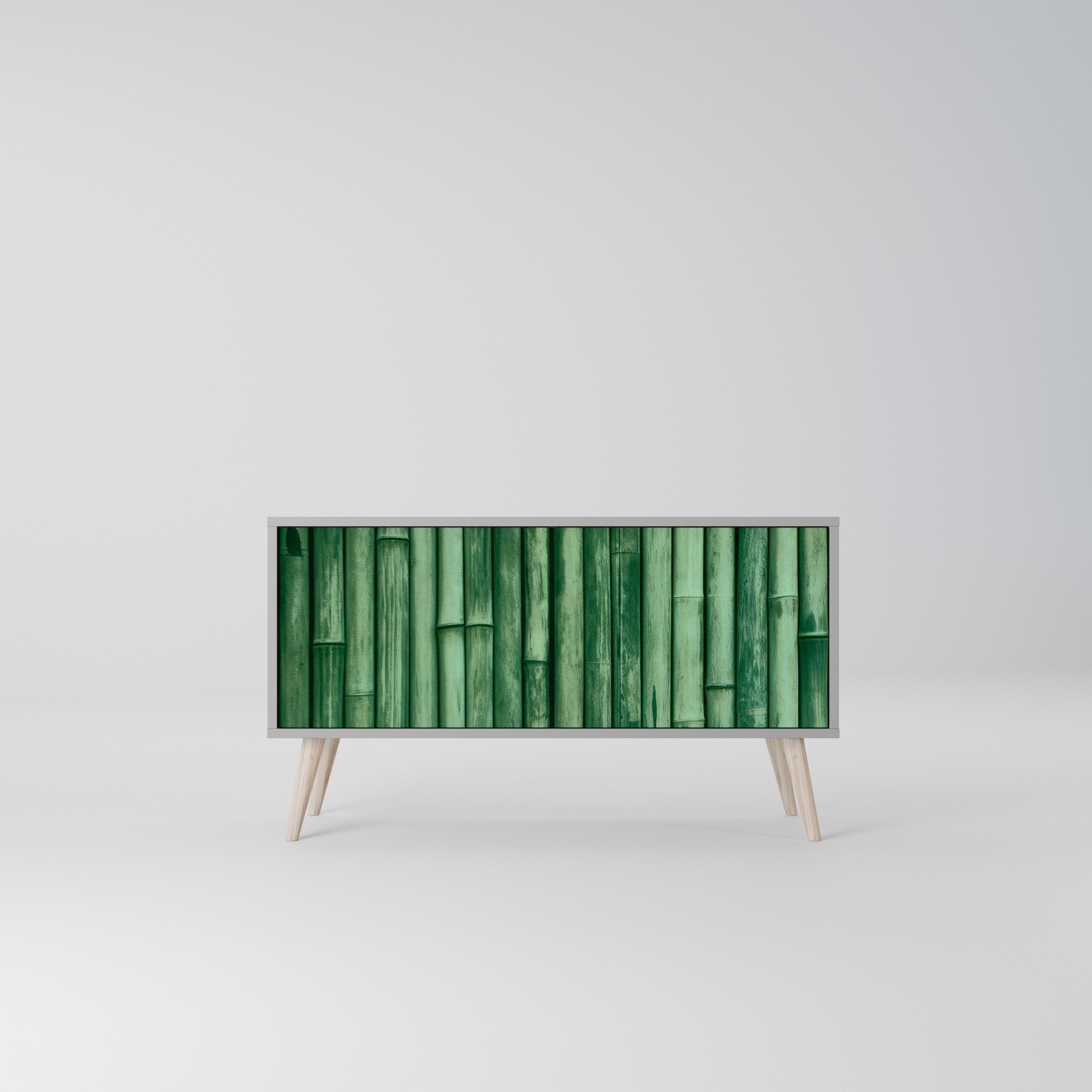 NATURAL GREEN Kompaktowa szafka RTV 2-drzwiowa