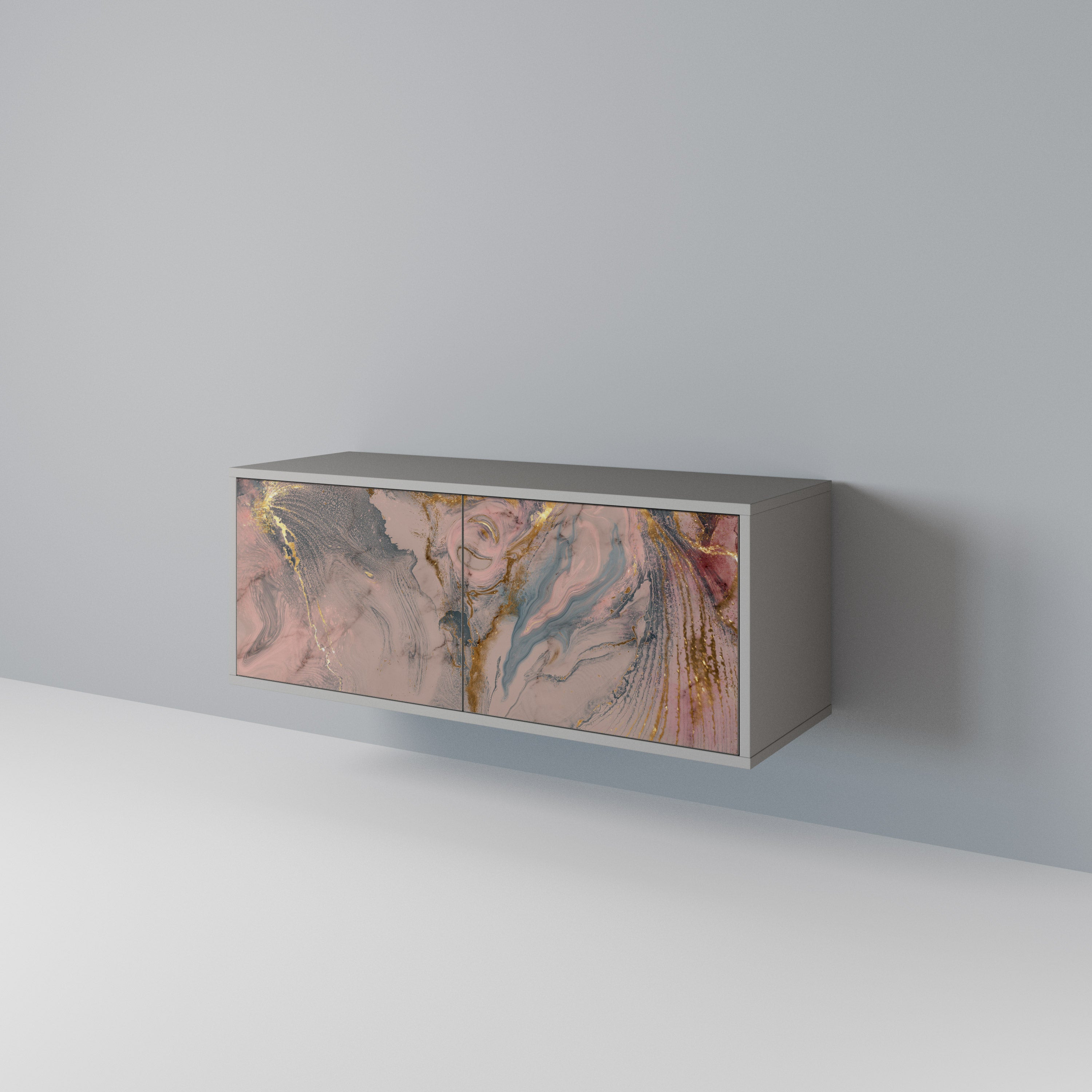 GILDED SWIRLS Kompaktowa szafka RTV 2-drzwiowa