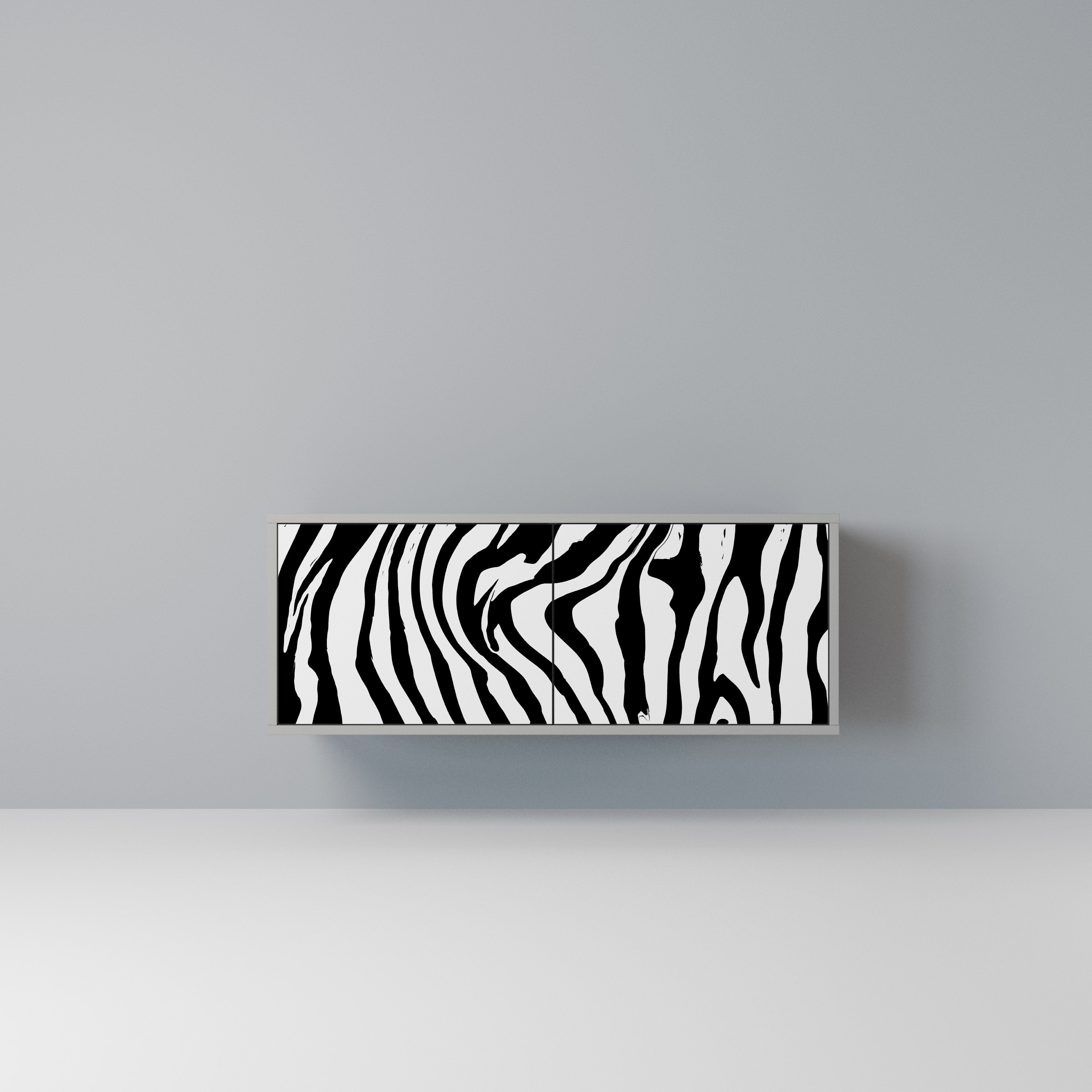 SPLENDID ZEBRA Kompaktowa szafka RTV 2-drzwiowa