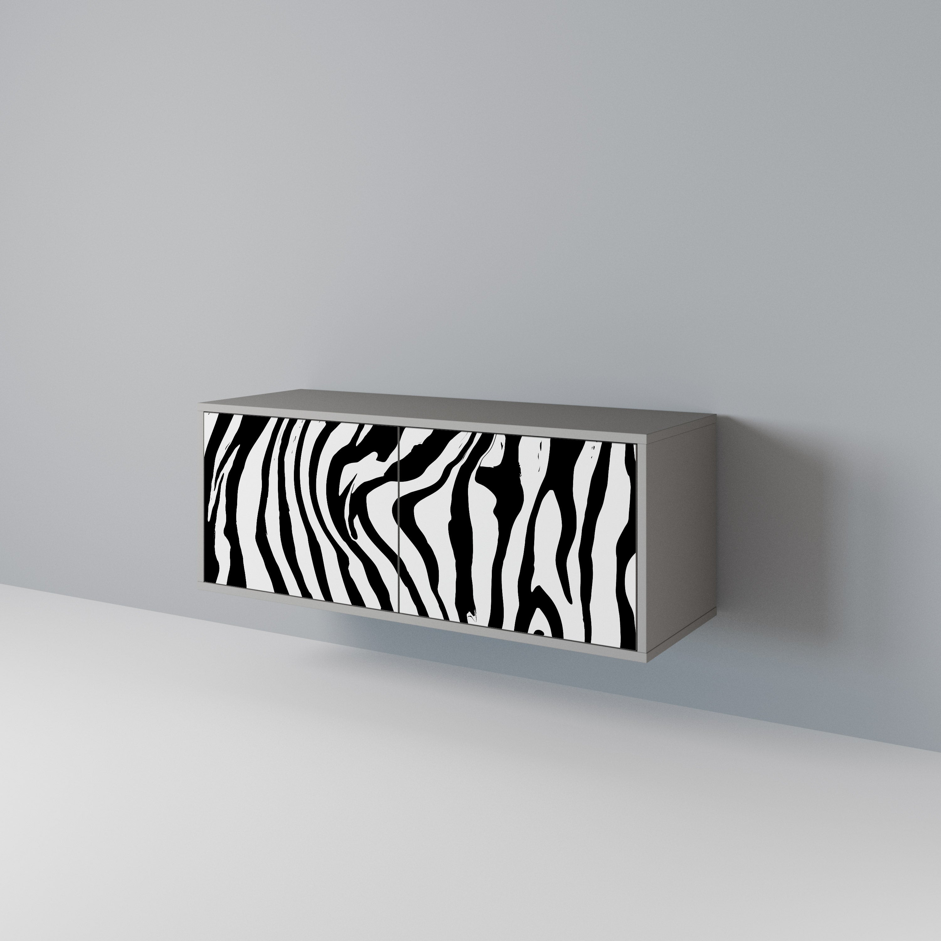 SPLENDID ZEBRA Kompaktowa szafka RTV 2-drzwiowa