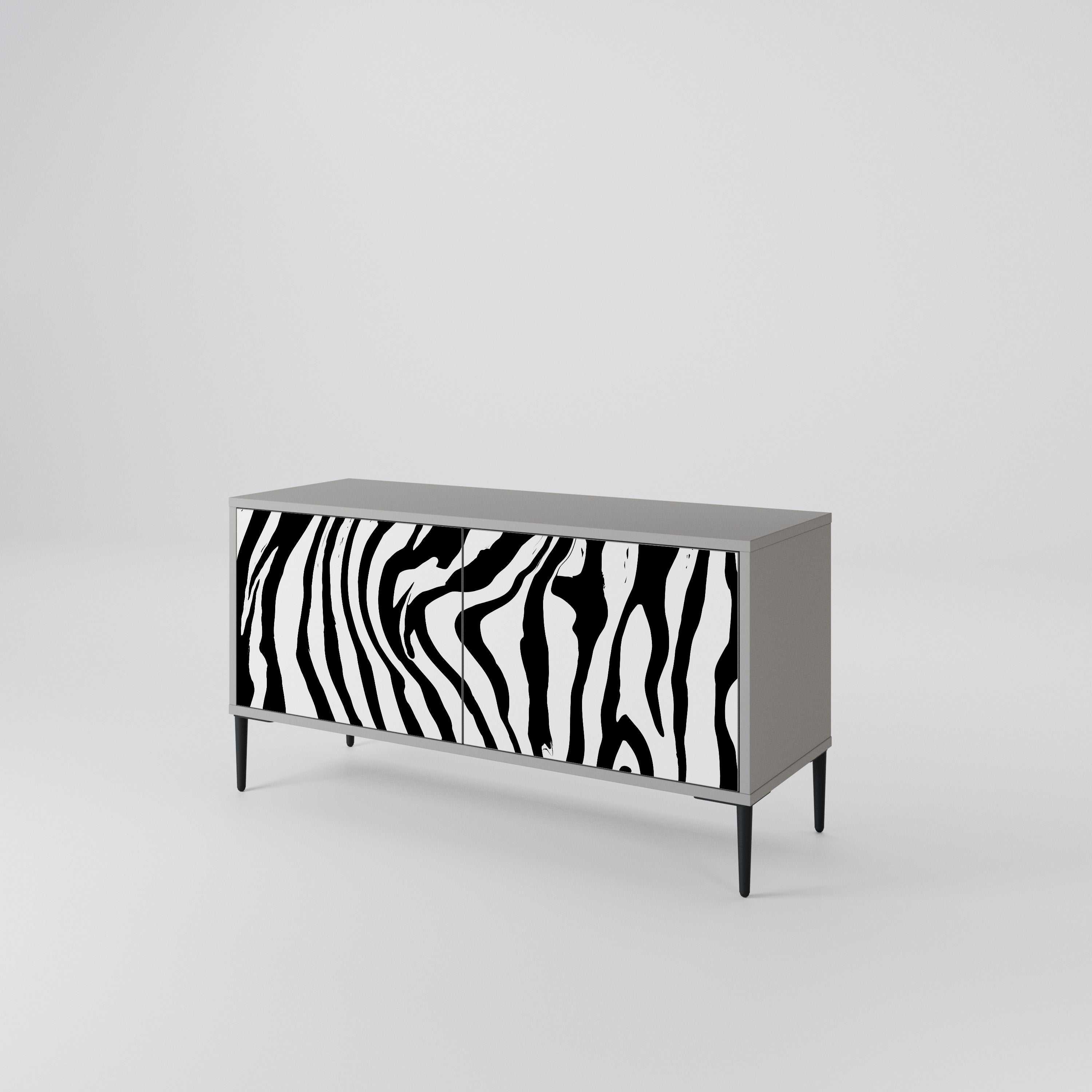 SPLENDID ZEBRA Kompaktowa szafka RTV 2-drzwiowa