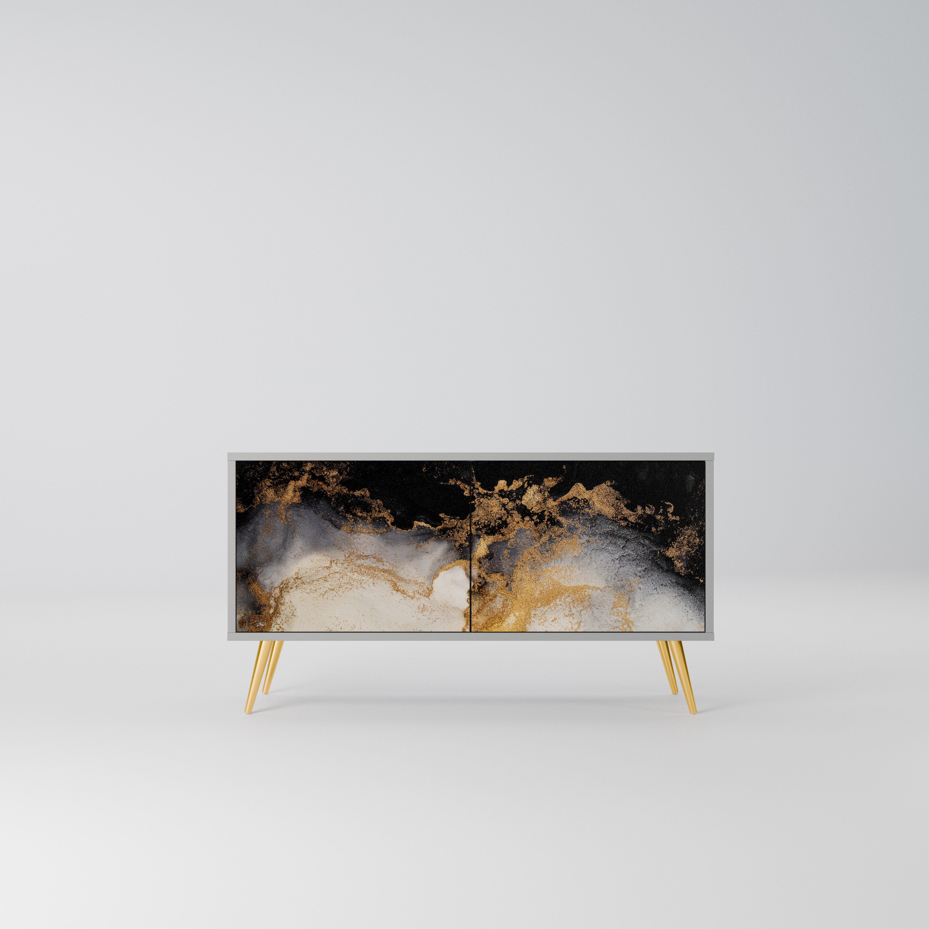MARBLE OF TOMMORROW Kompaktowa szafka RTV 2-drzwiowa