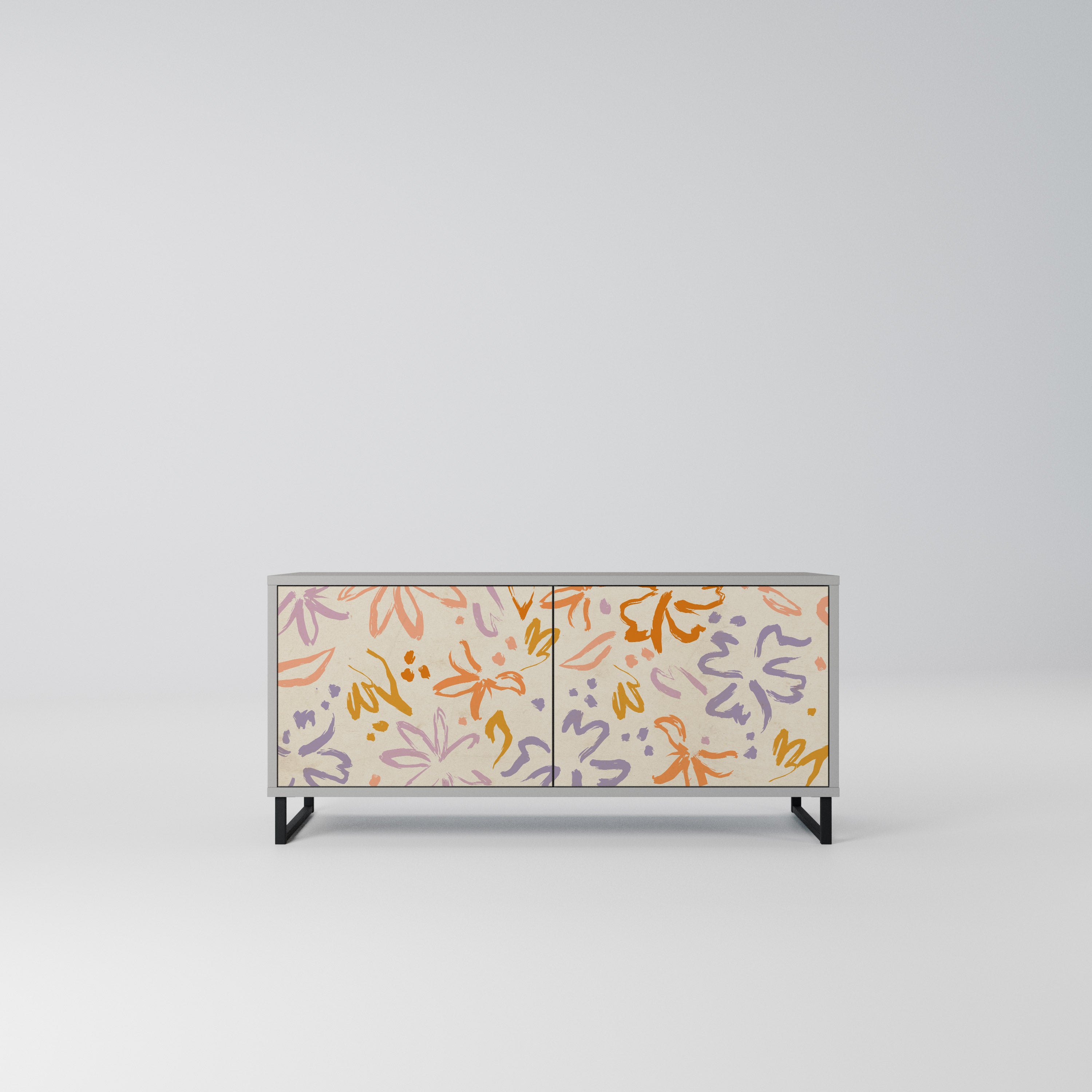 SPRING WHIMSY Kompaktowa szafka RTV 2-drzwiowa