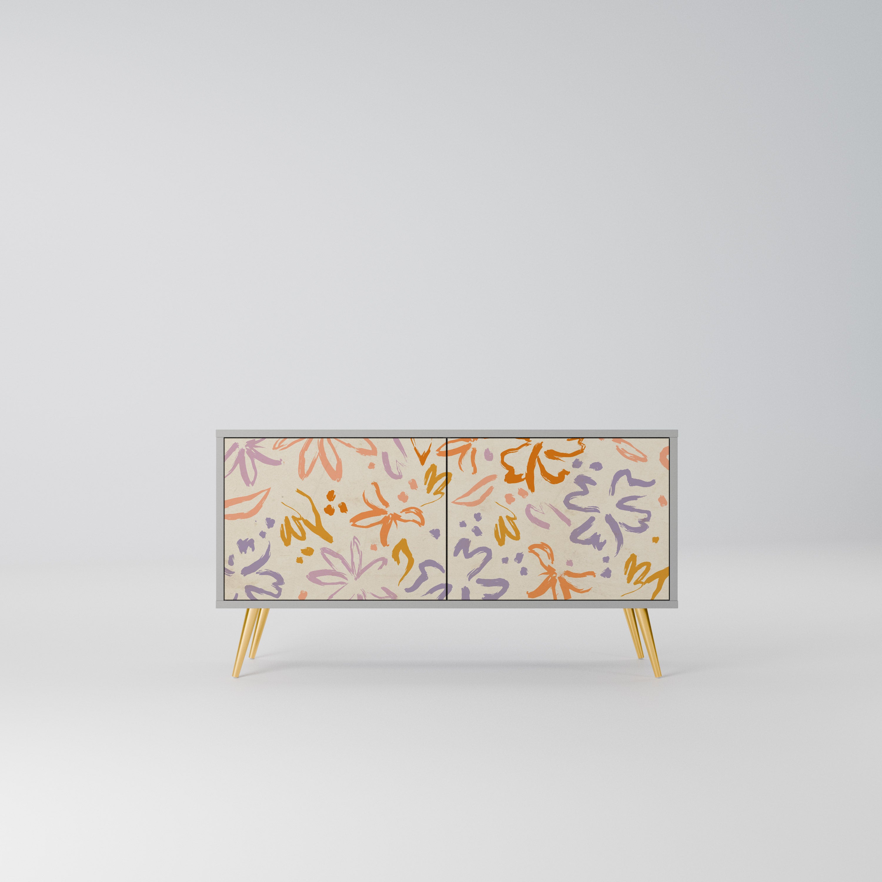 SPRING WHIMSY Kompaktowa szafka RTV 2-drzwiowa