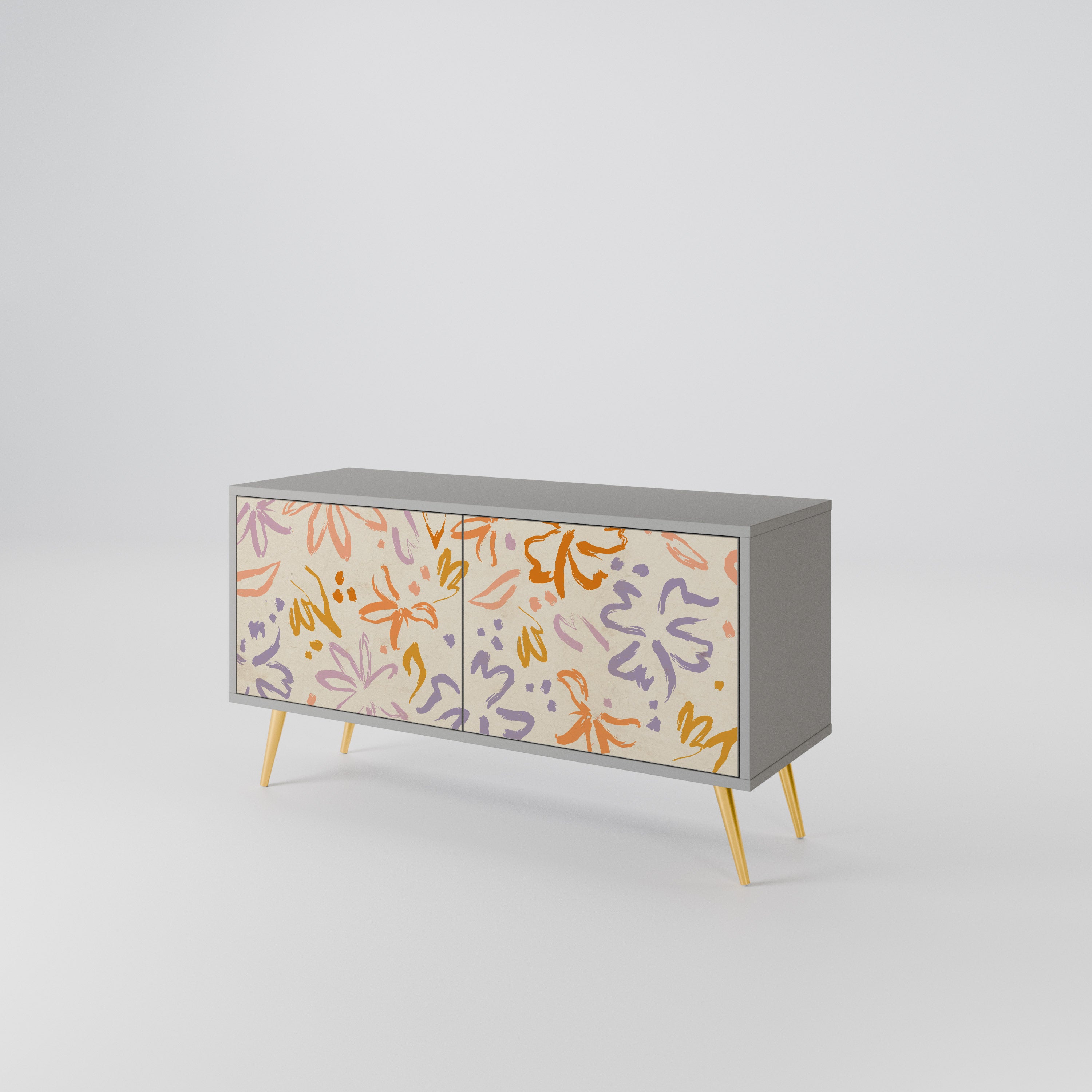 SPRING WHIMSY Kompaktowa szafka RTV 2-drzwiowa